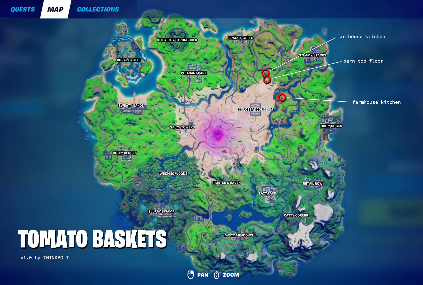 Map of Tomato Baskets r/FortNiteBR