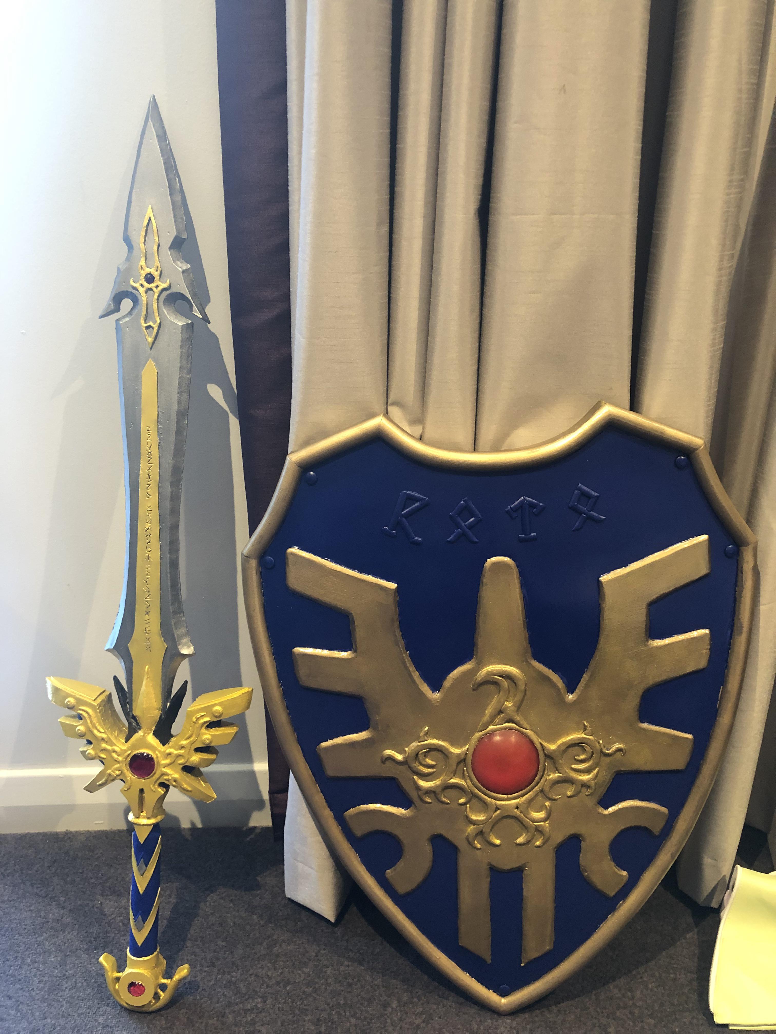 I commissioned the Supreme Sword of Light and Erdwin’s shield for my
