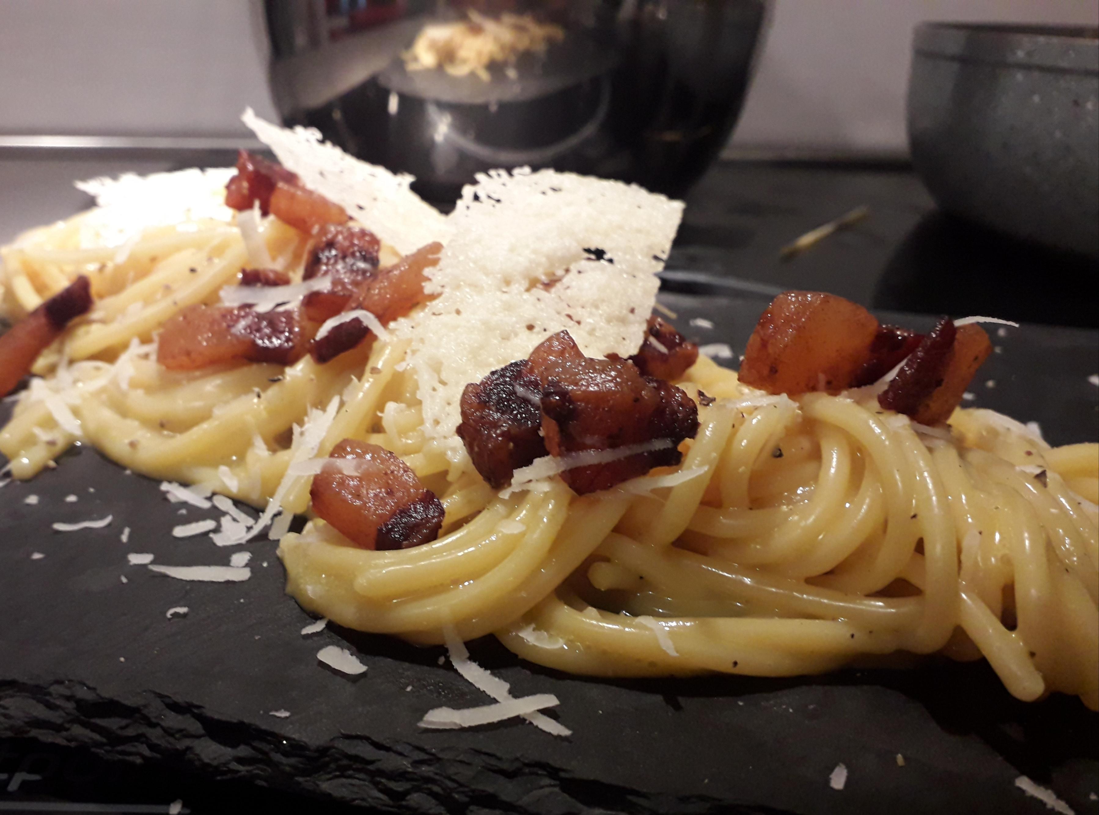 [Homemade] Spaghetti alla Carbonara food