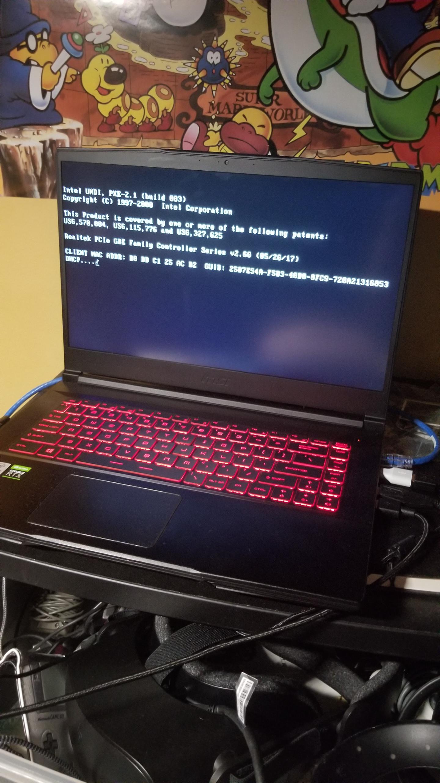 my laptop is stuck on this screen, and help? r/MSILaptops