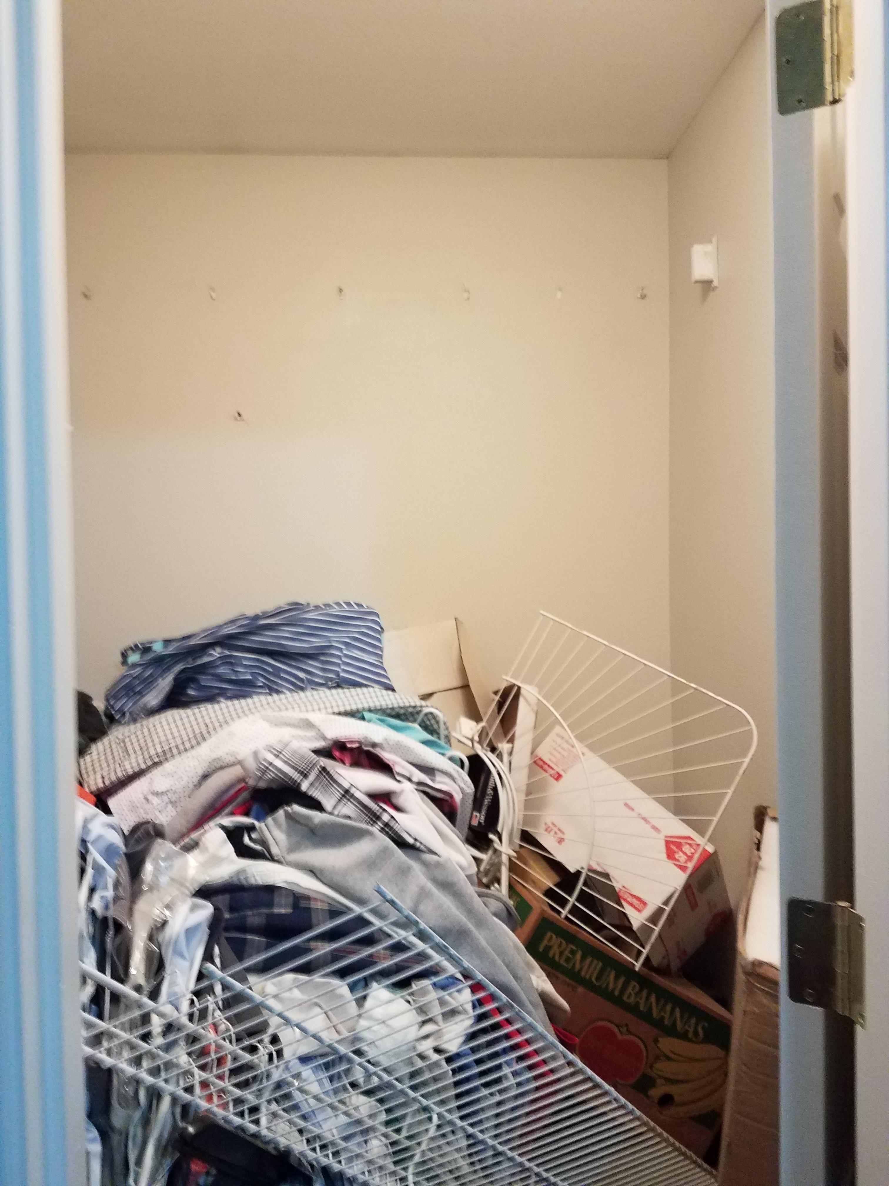 Getting ready to sell my house. Went to start packing up the closet