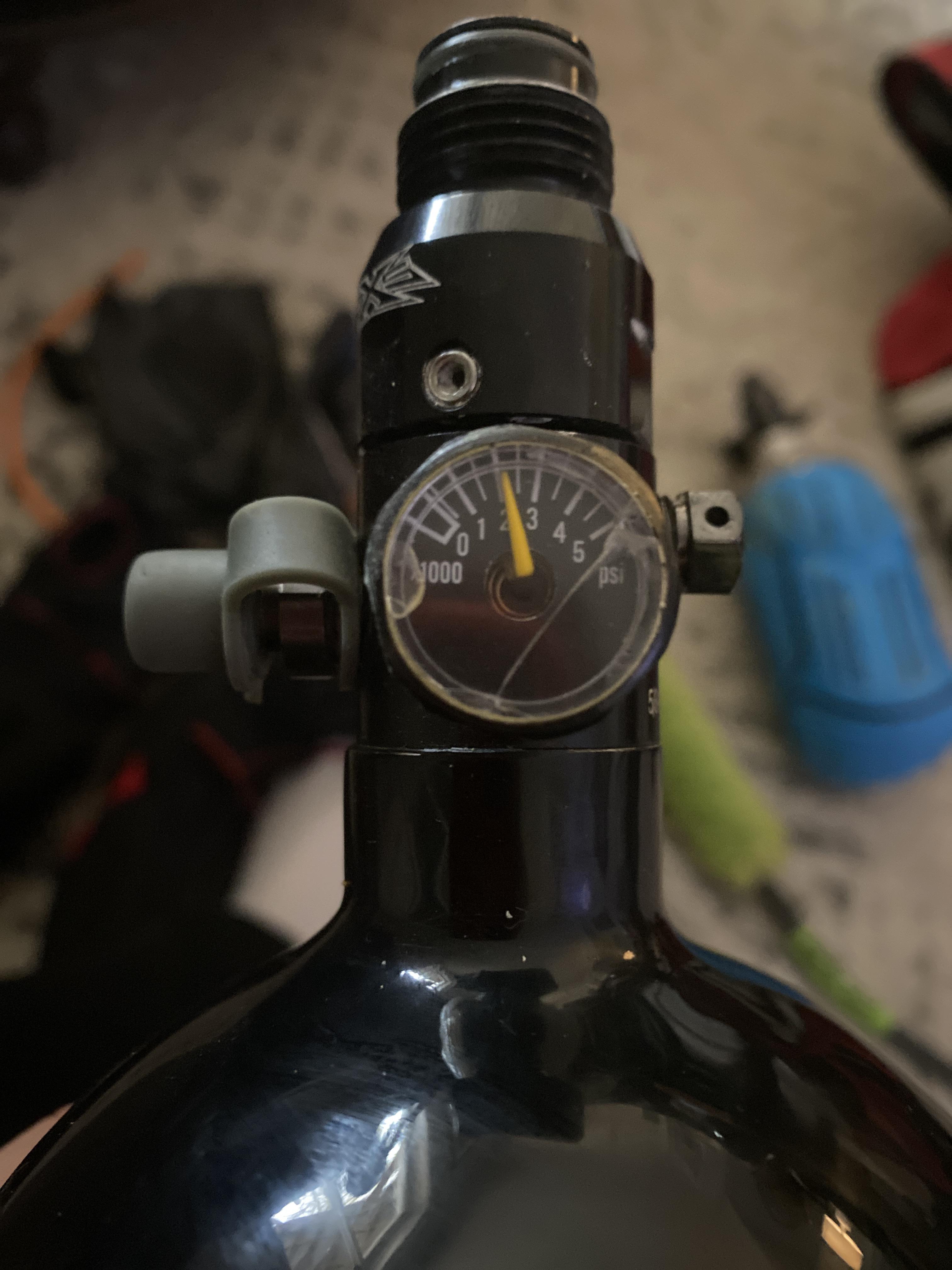 Retrieved all my paintball stuff from years ago, my one tank has a