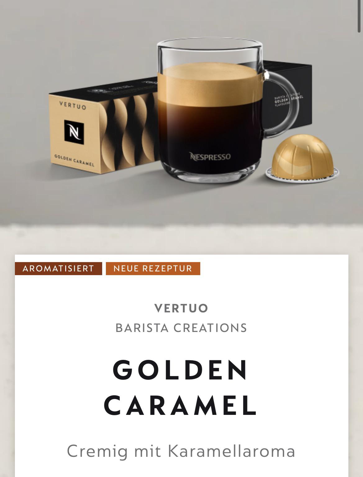 New Caramel Cookie > Golden Caramel r/nespresso
