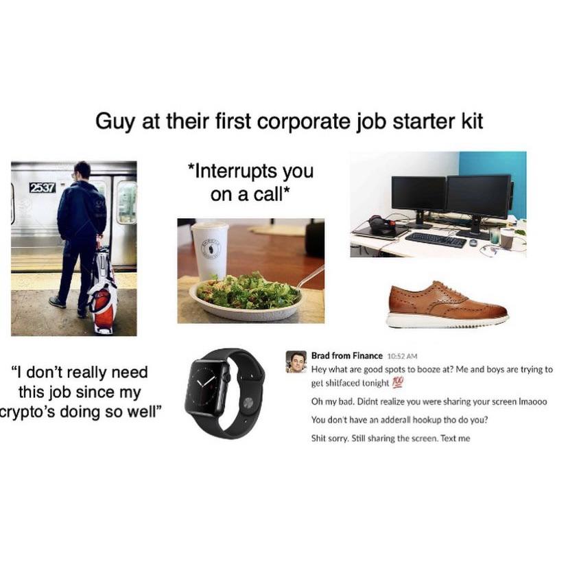 First Corporate Job Starterpack starterpacks