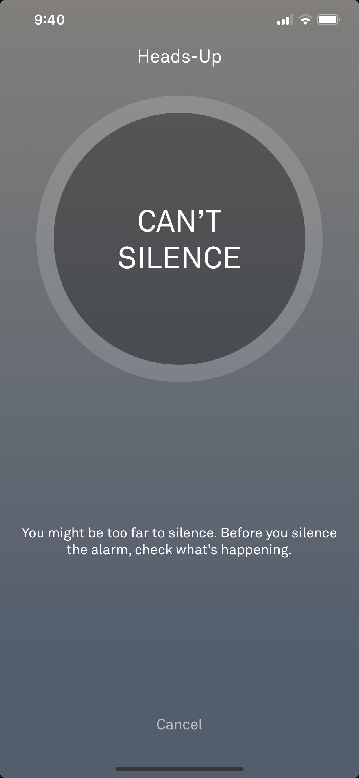 If I can’t silence an alarm I’m right next to, what’s the point of