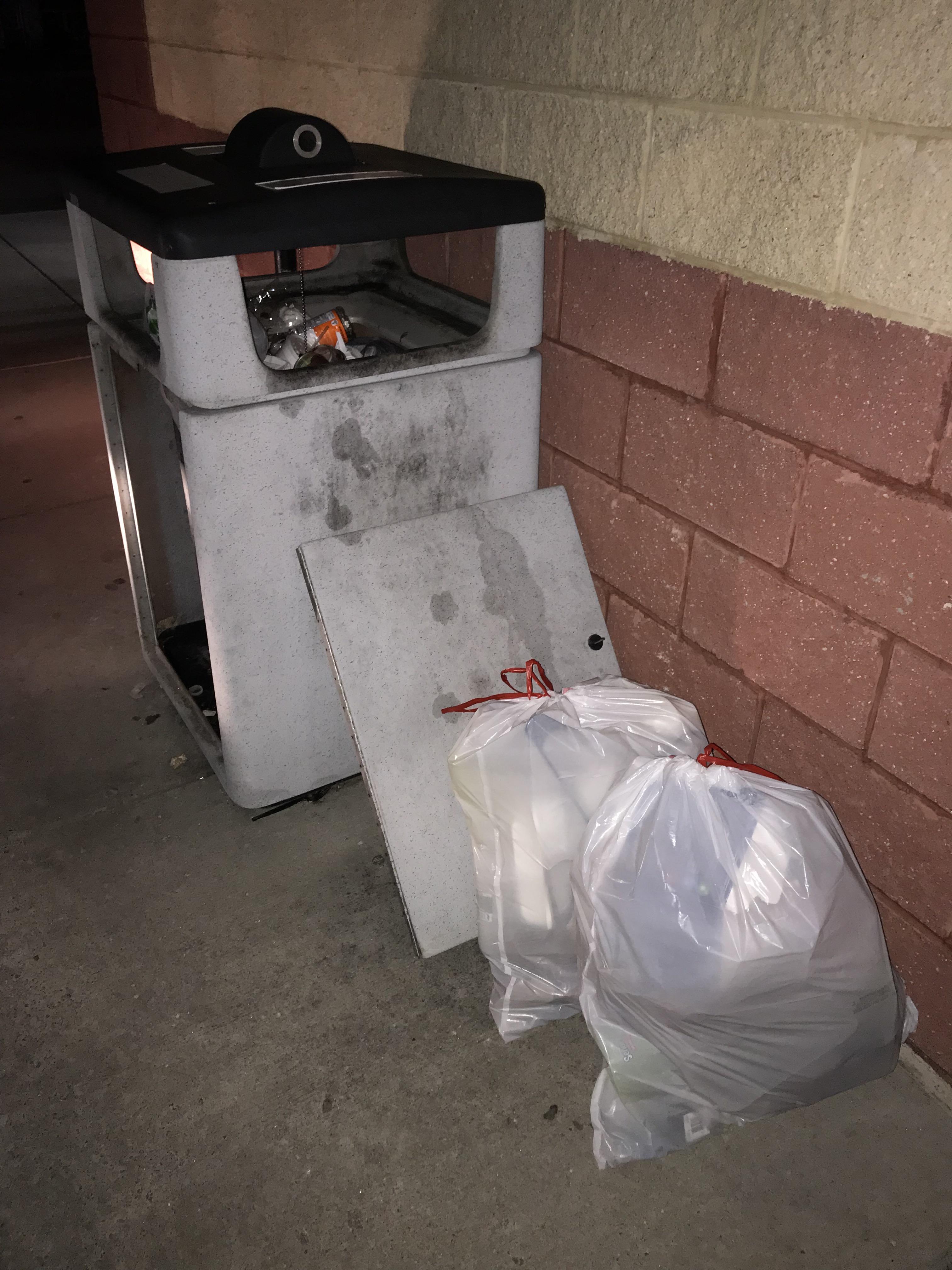 Why do people think it’s okay to leave their house trash at CVS?! /rant