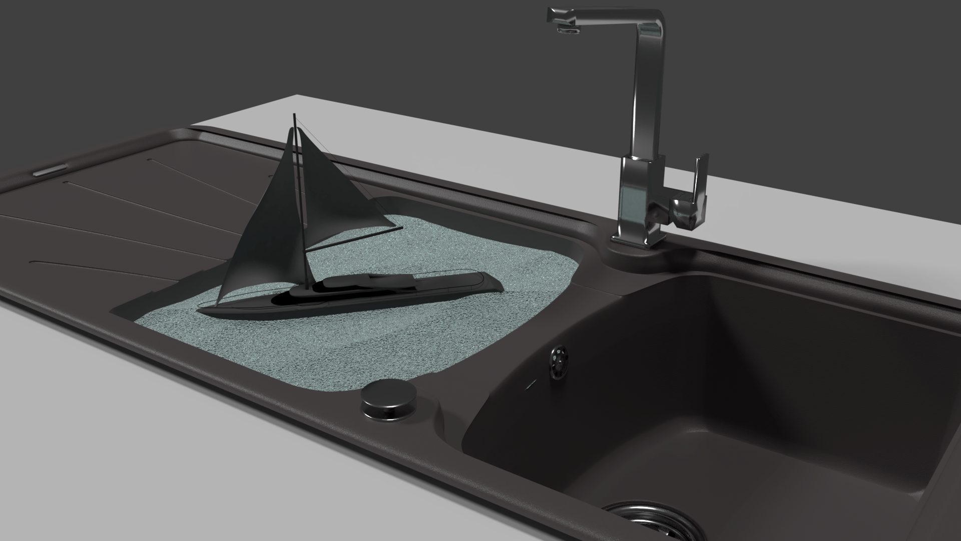 Yacht In The Sink r/blender
