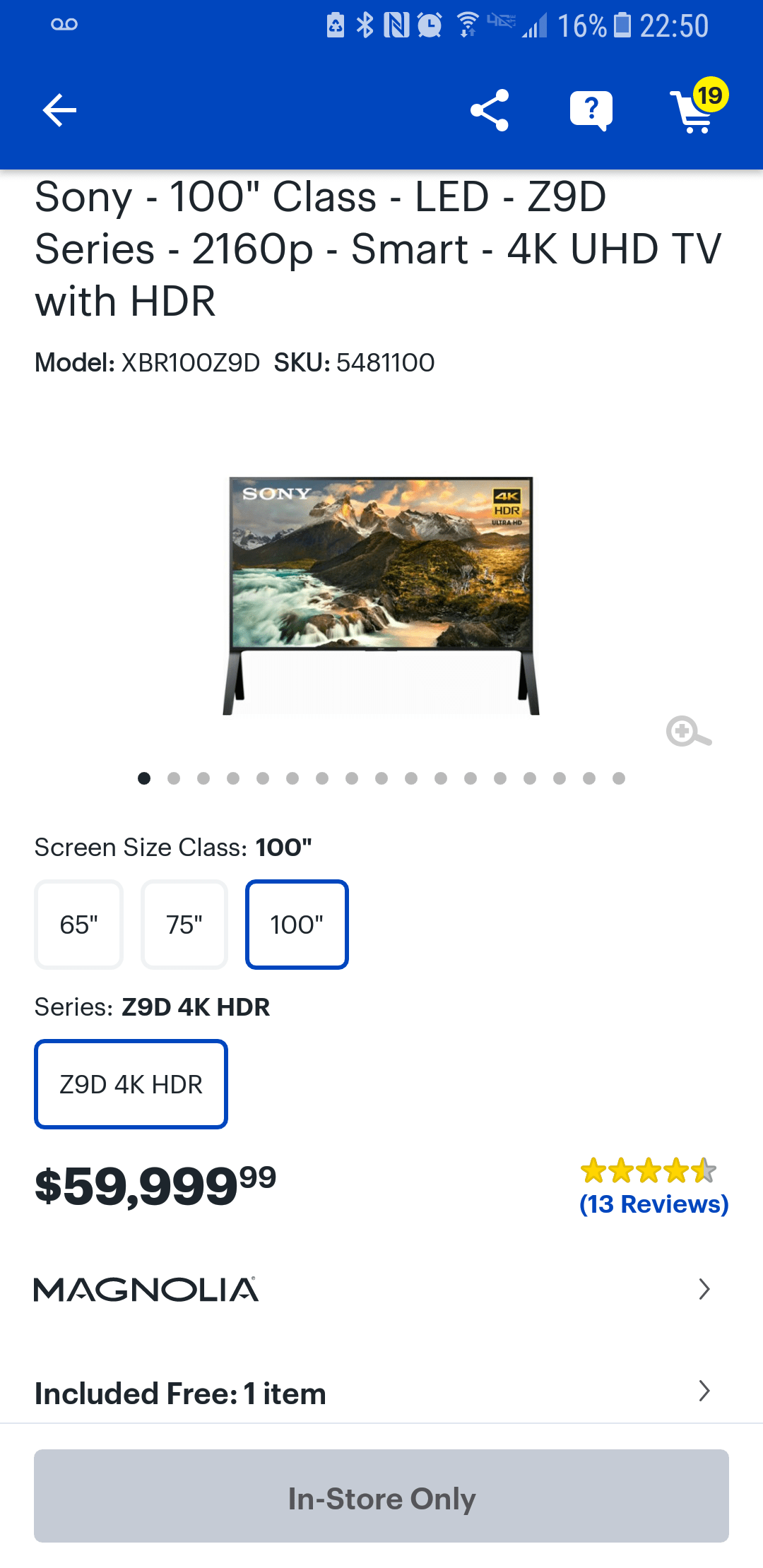So what makes this Sony TV worth 59,999? r/Bestbuy