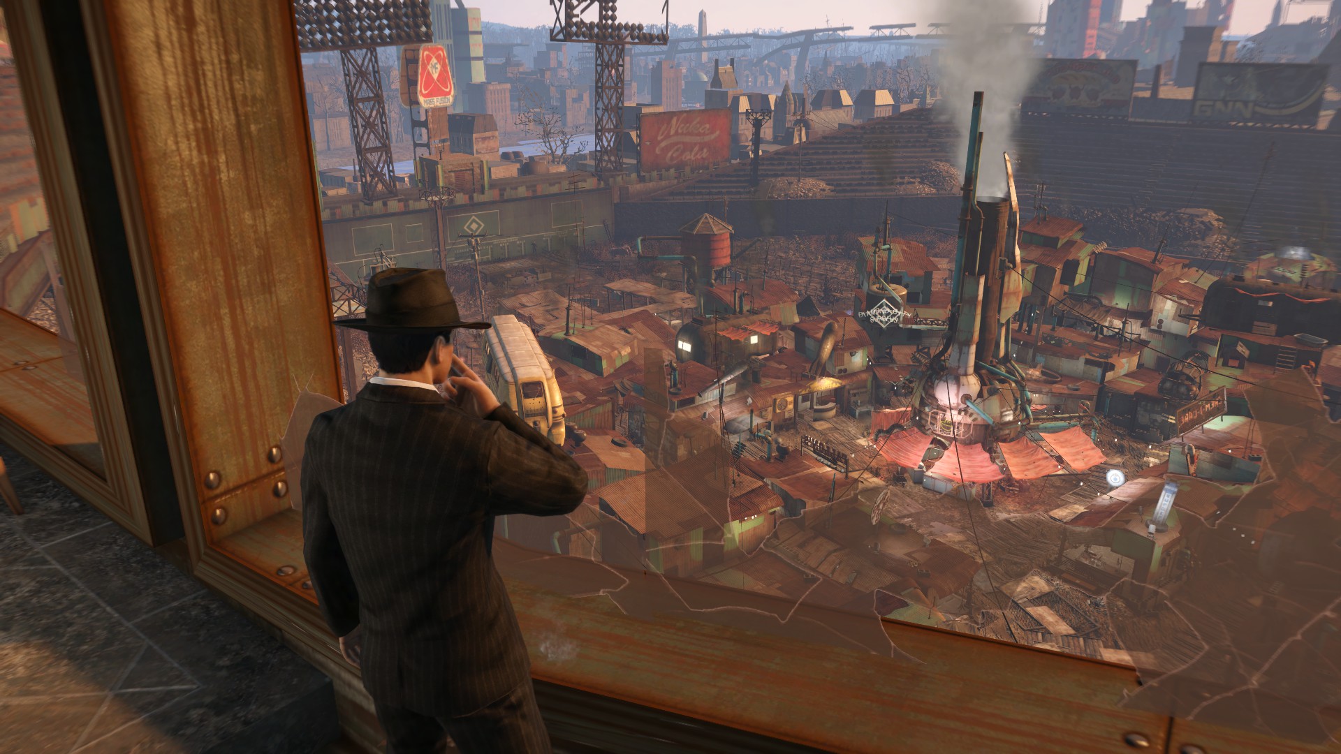 [Fo4] Love the view from the Diamond City Penthouse mod. r/FalloutMods