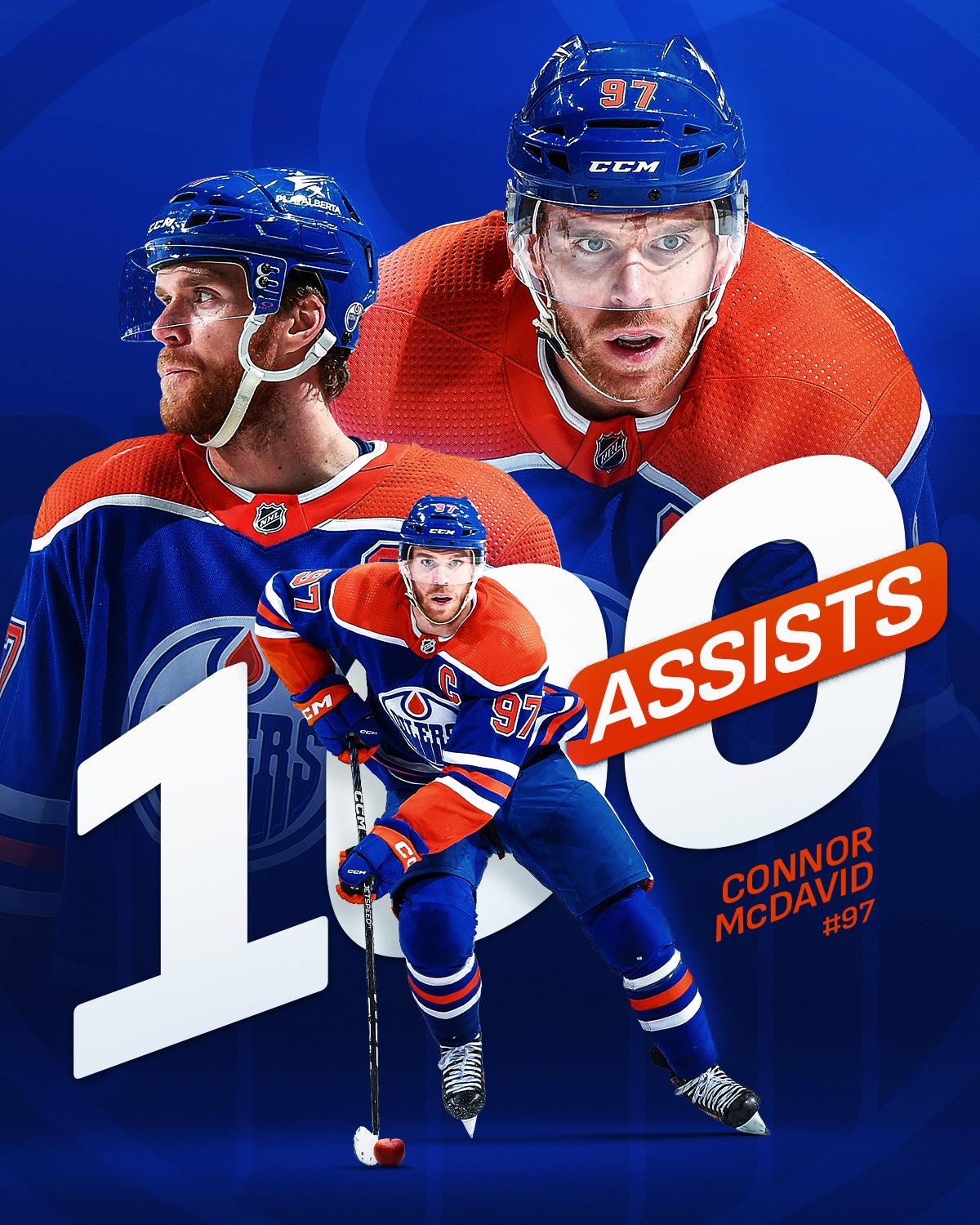 Connor McDavid just the fourth player in NHL history to record