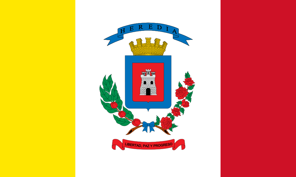 Flag of Heredia, Costa Rica. r/vexillology
