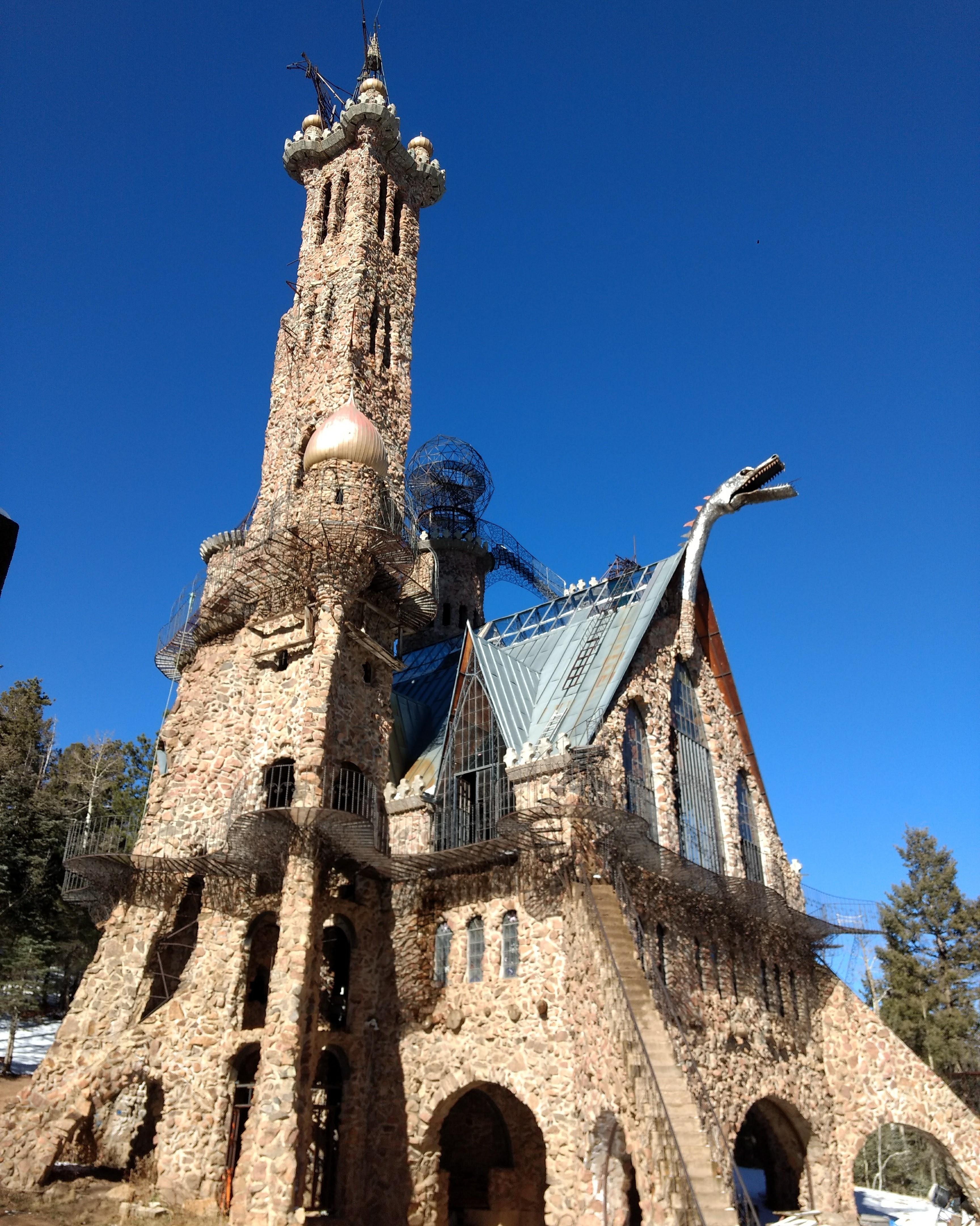 In Rye, Colorado there's a castle you can visit that one guy had been