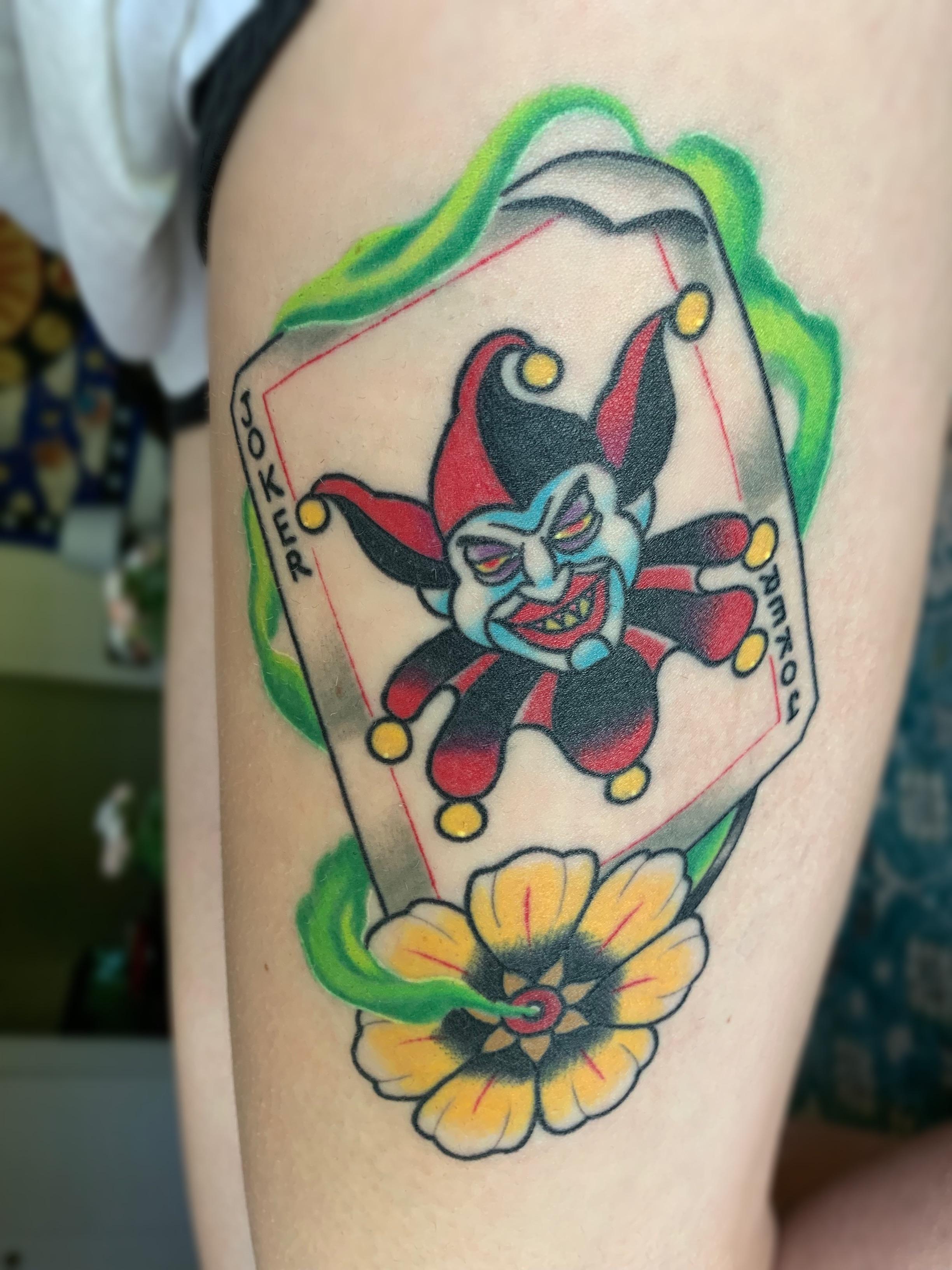 A tribute to my favorite villain and my first tattoo, I