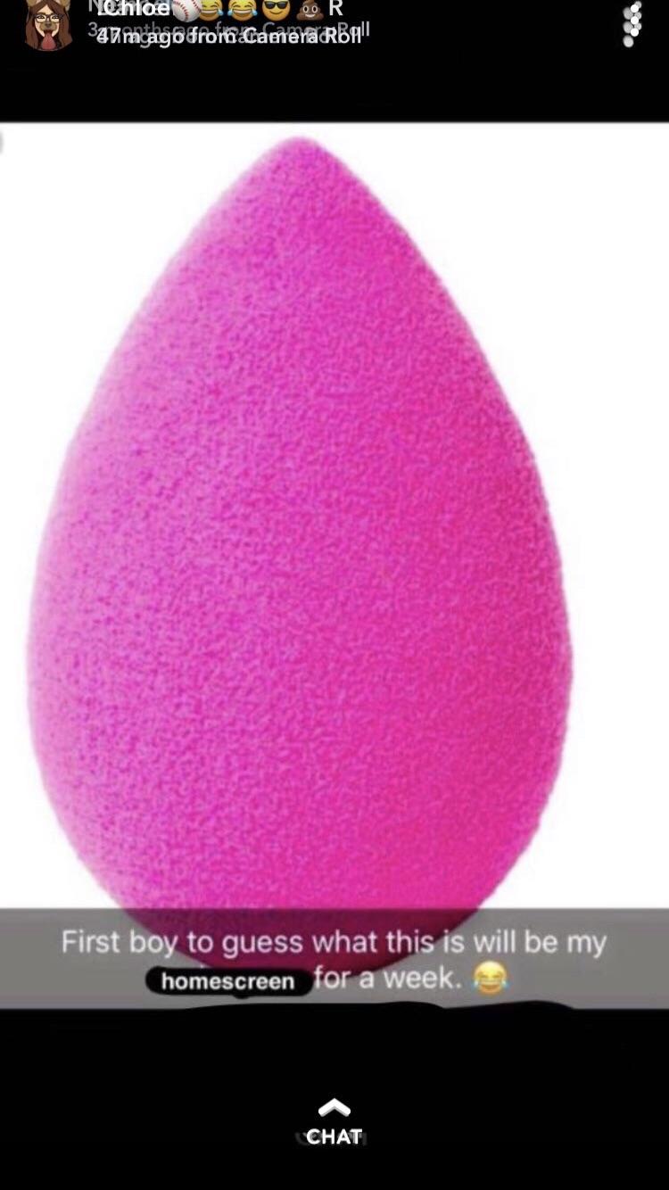 What is this pink thing droplet shaped thing in the photo i have before