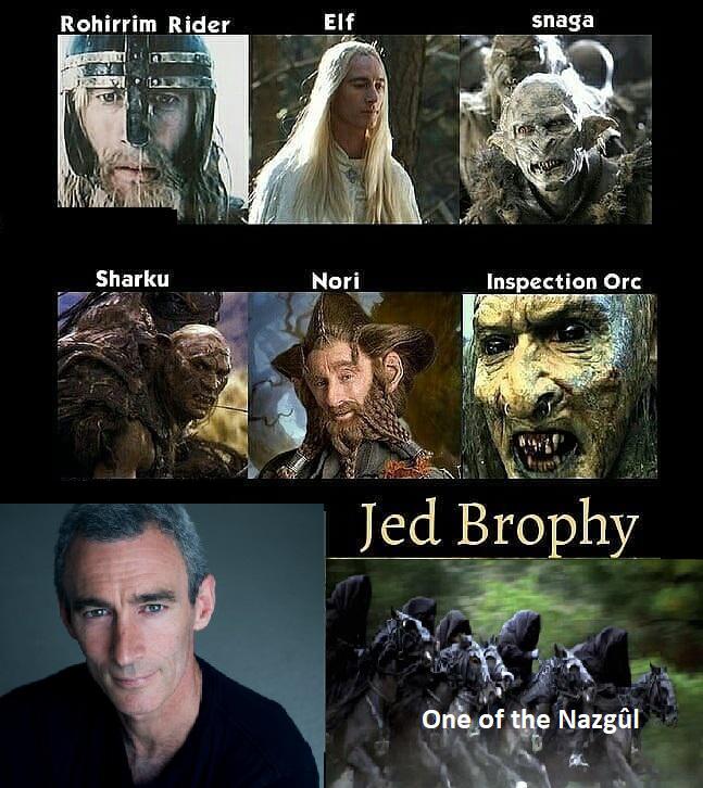 Jed Brophy played all these characters in LOTR and Hobbit series (More
