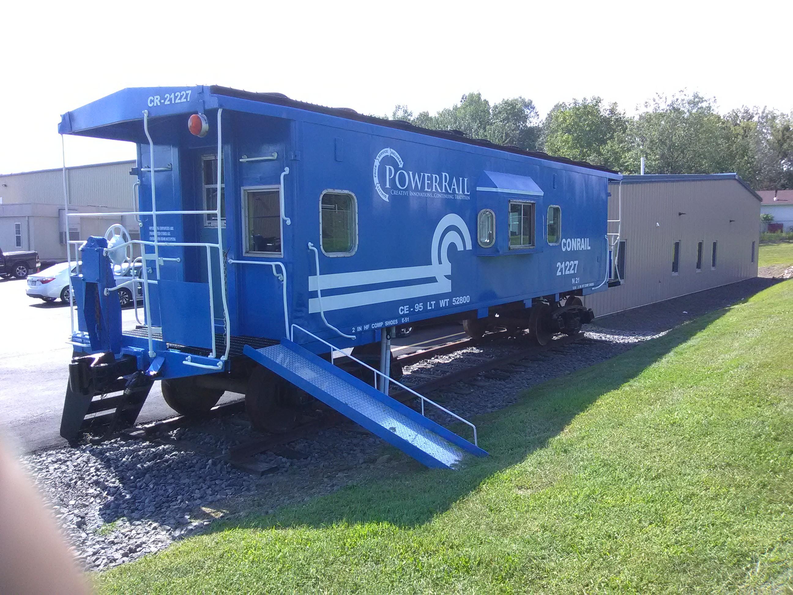 Thought you guys might like this caboose at PowerRail in Duryea PA r