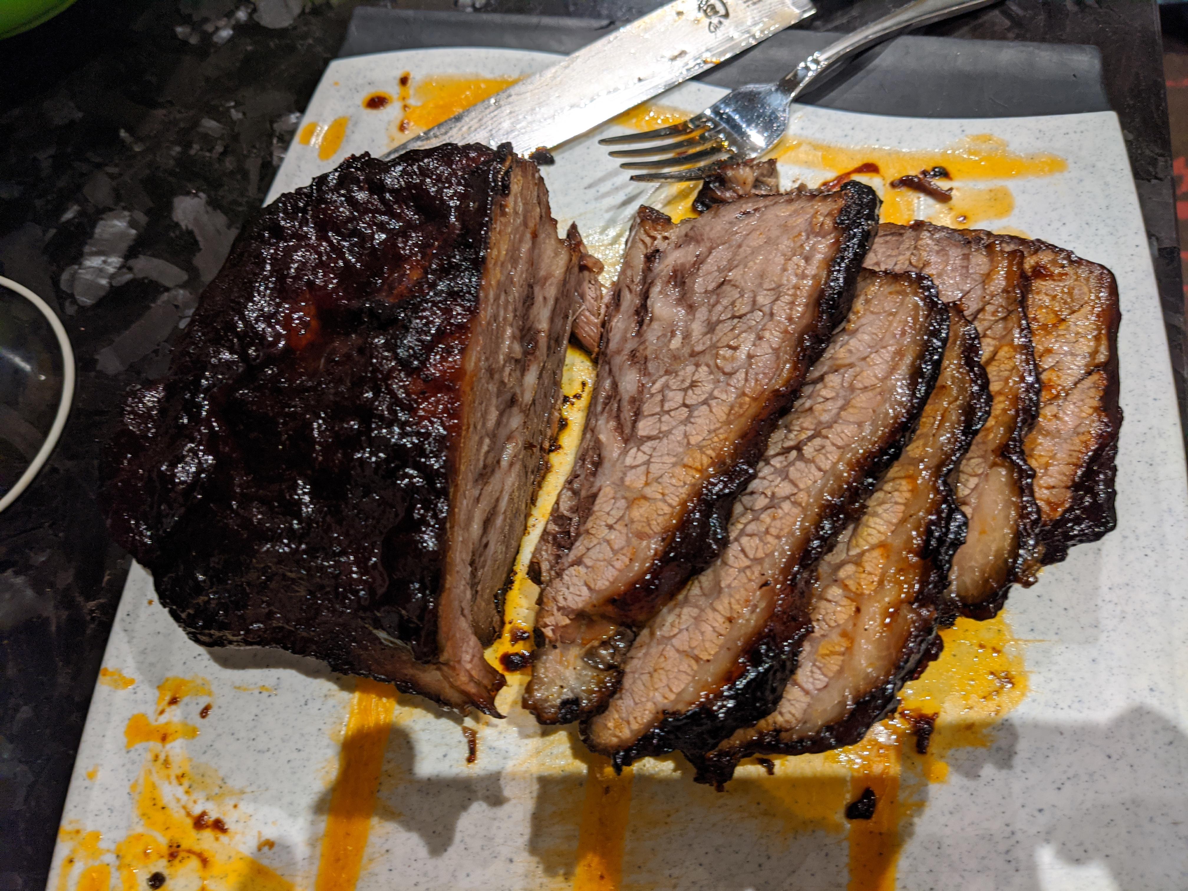[Homemade] honey BBQ brisket r/food