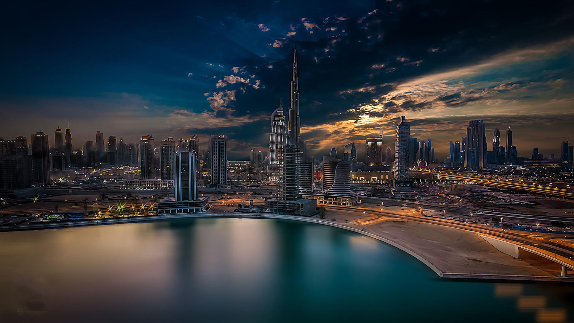 City Dubai Arabic Dream Burj Khalifa (1920×1080) Wallpaper HD Wallpapers