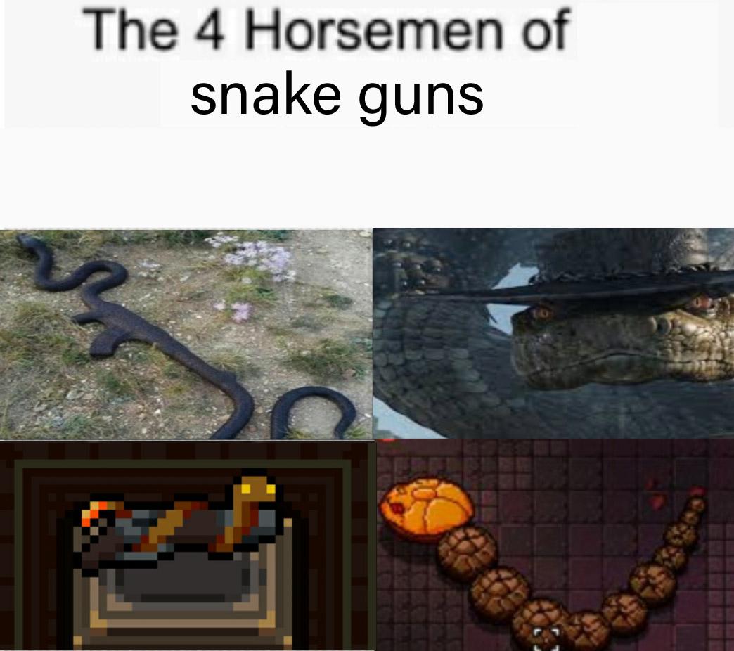 Snake guns (revised meme) r/EnterTheGungeon