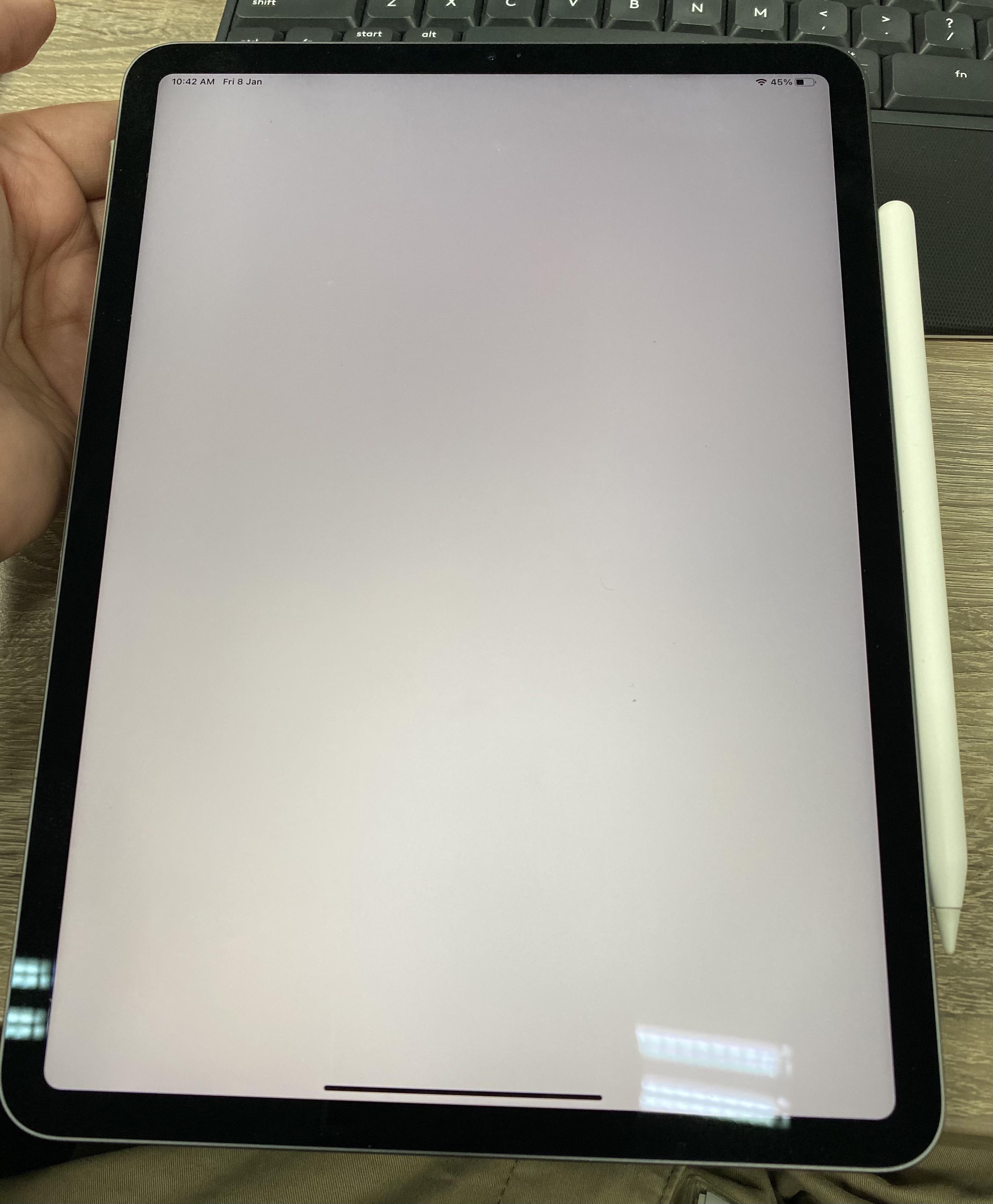 iPad Pro froze with white screen. I could not turn off even. Finally erased remotely through my