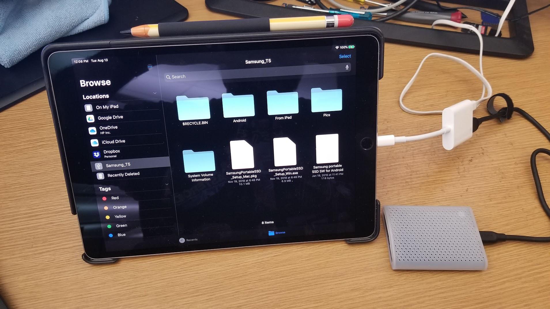 *FINALLY* got the Samsung T5 working, with the official