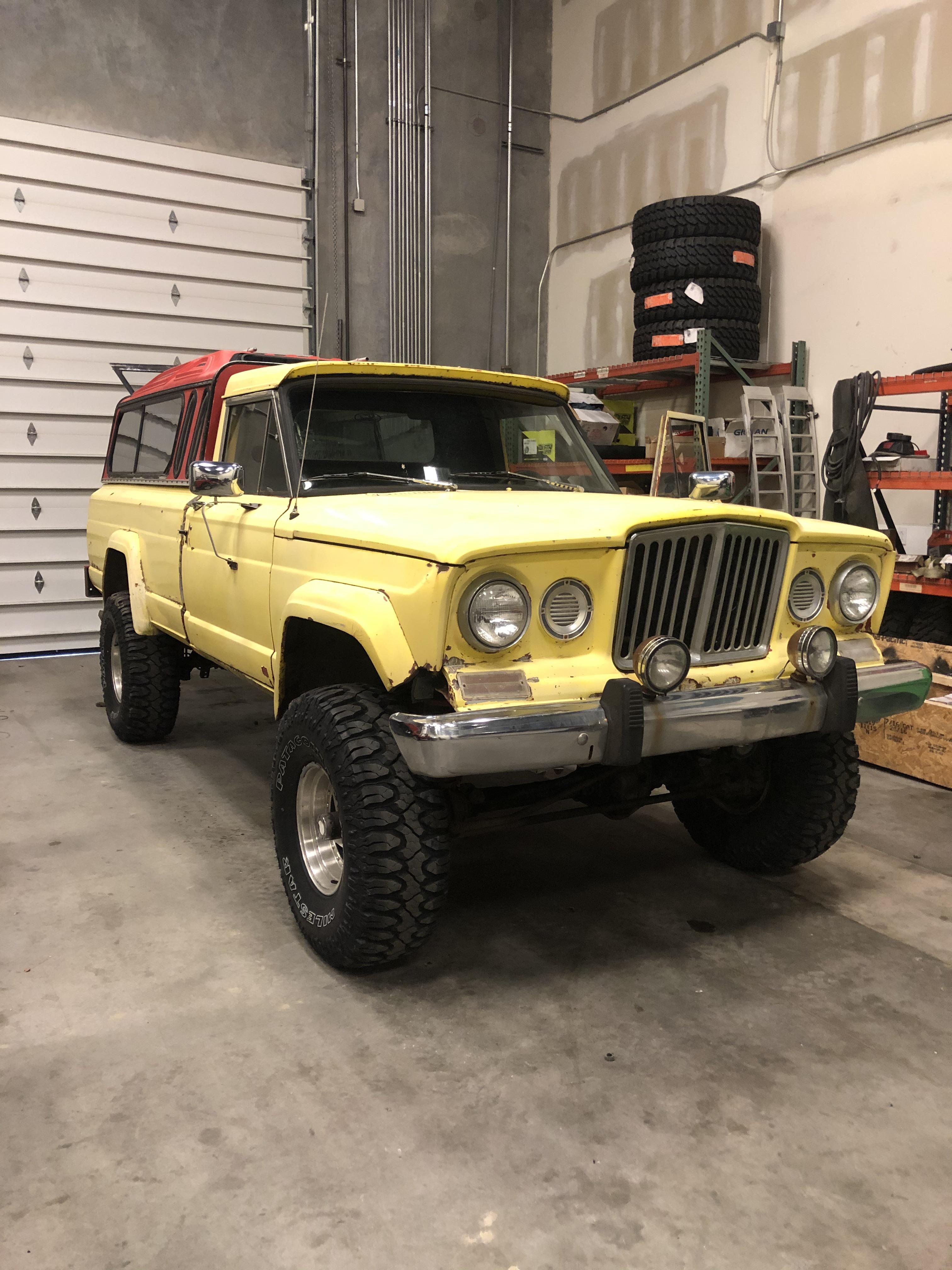 Had this OG 1966 Jeep Gladiator roll in the shop today for some
