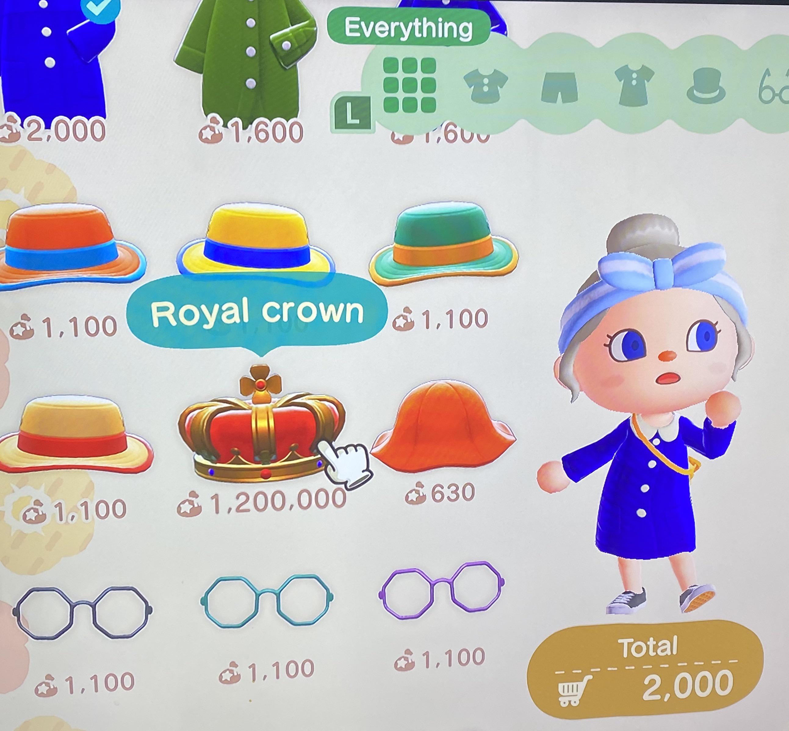 Royal crown in shop, let me know if you want to come, 1 nmt to enter