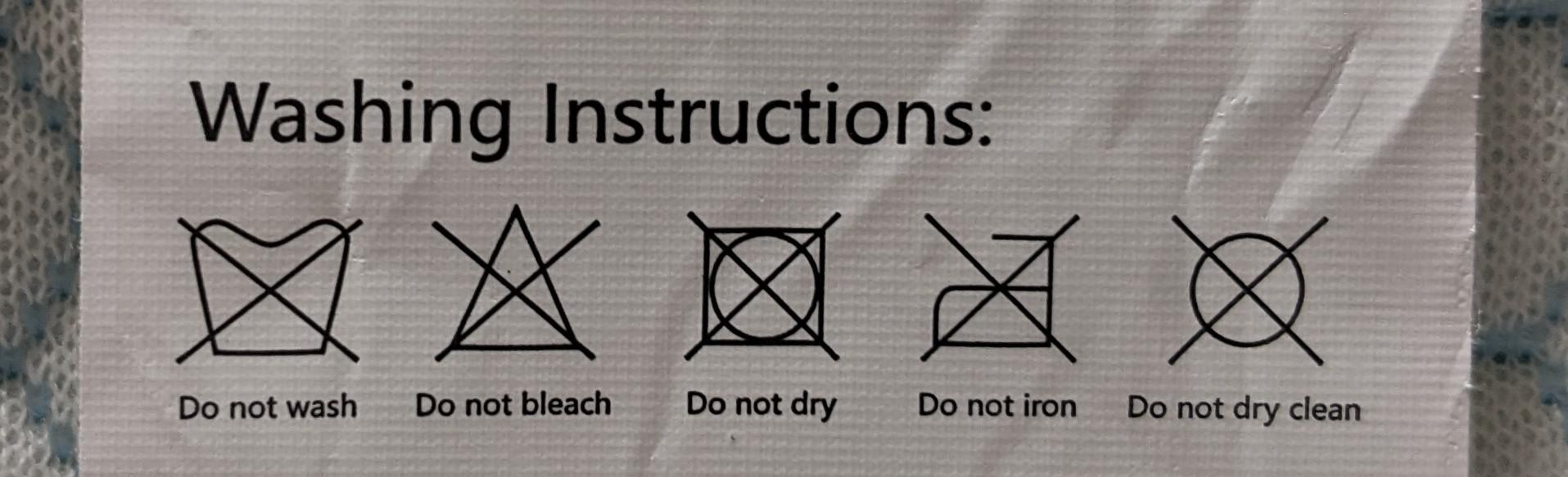 The washing instructions on my pillow mildlyinfuriating