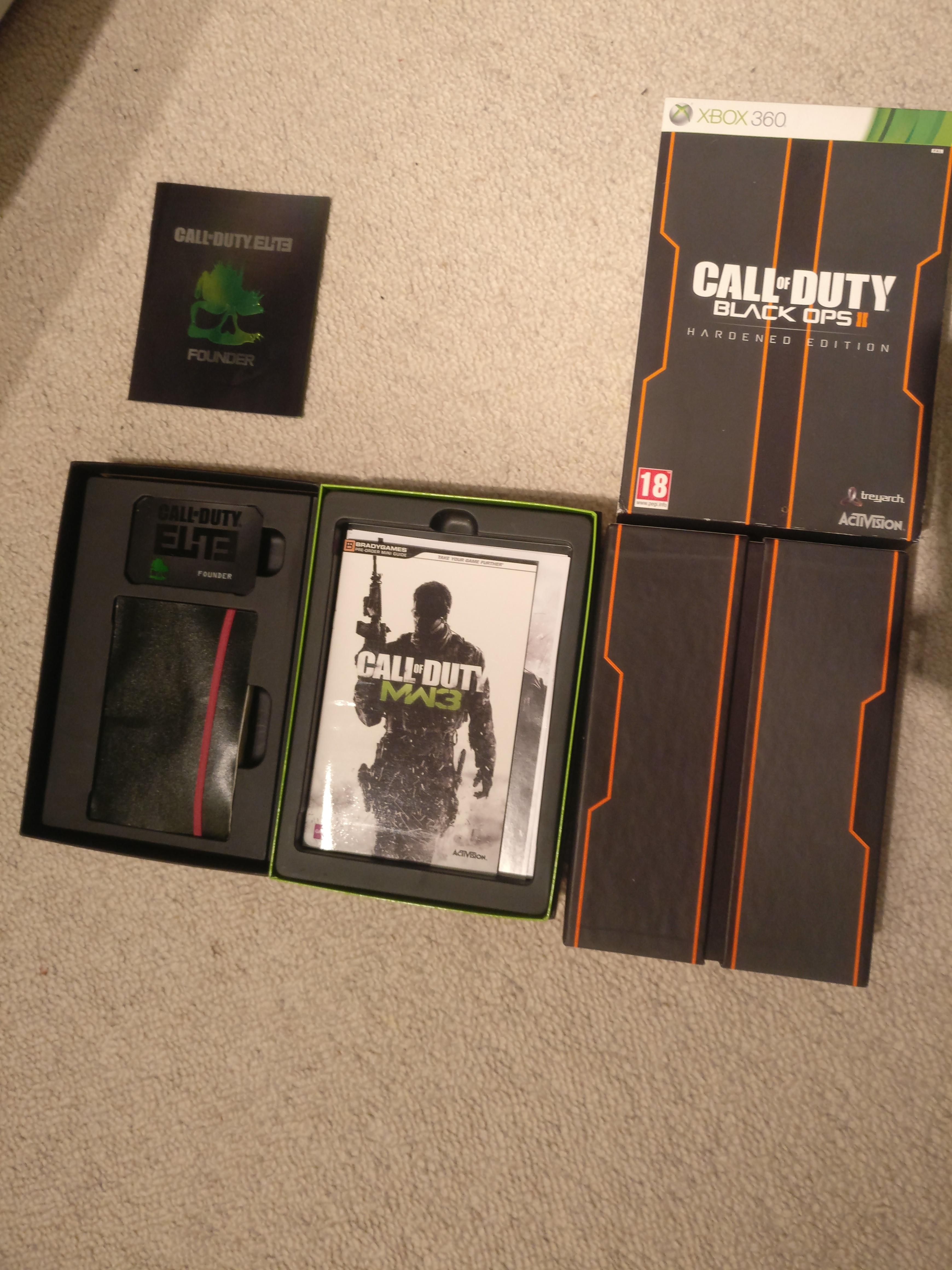 [COD] just found my mw3 and bo2 hardened editions, still good as new