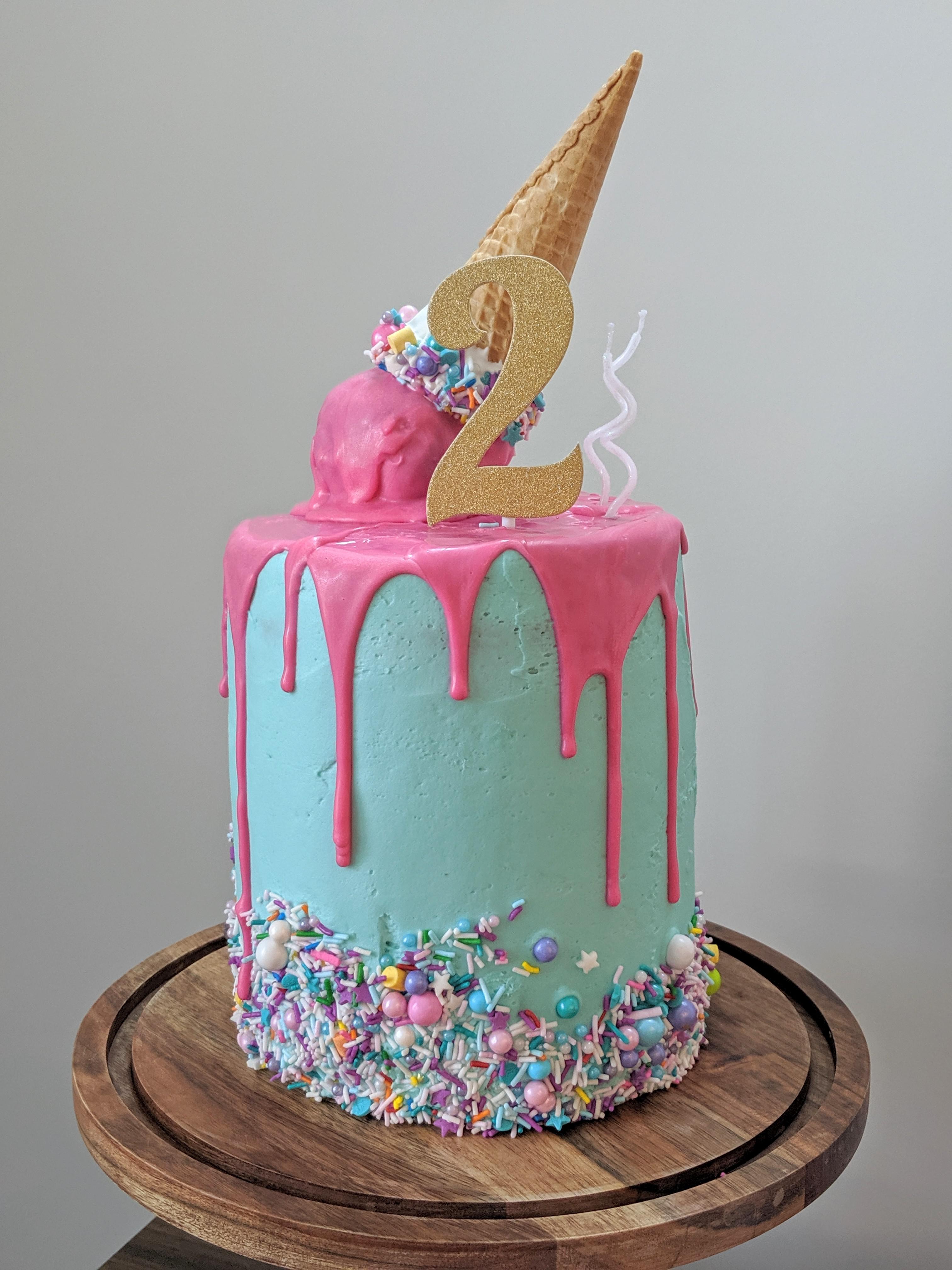 Tried the upside down ice cream cone cake! r/Baking