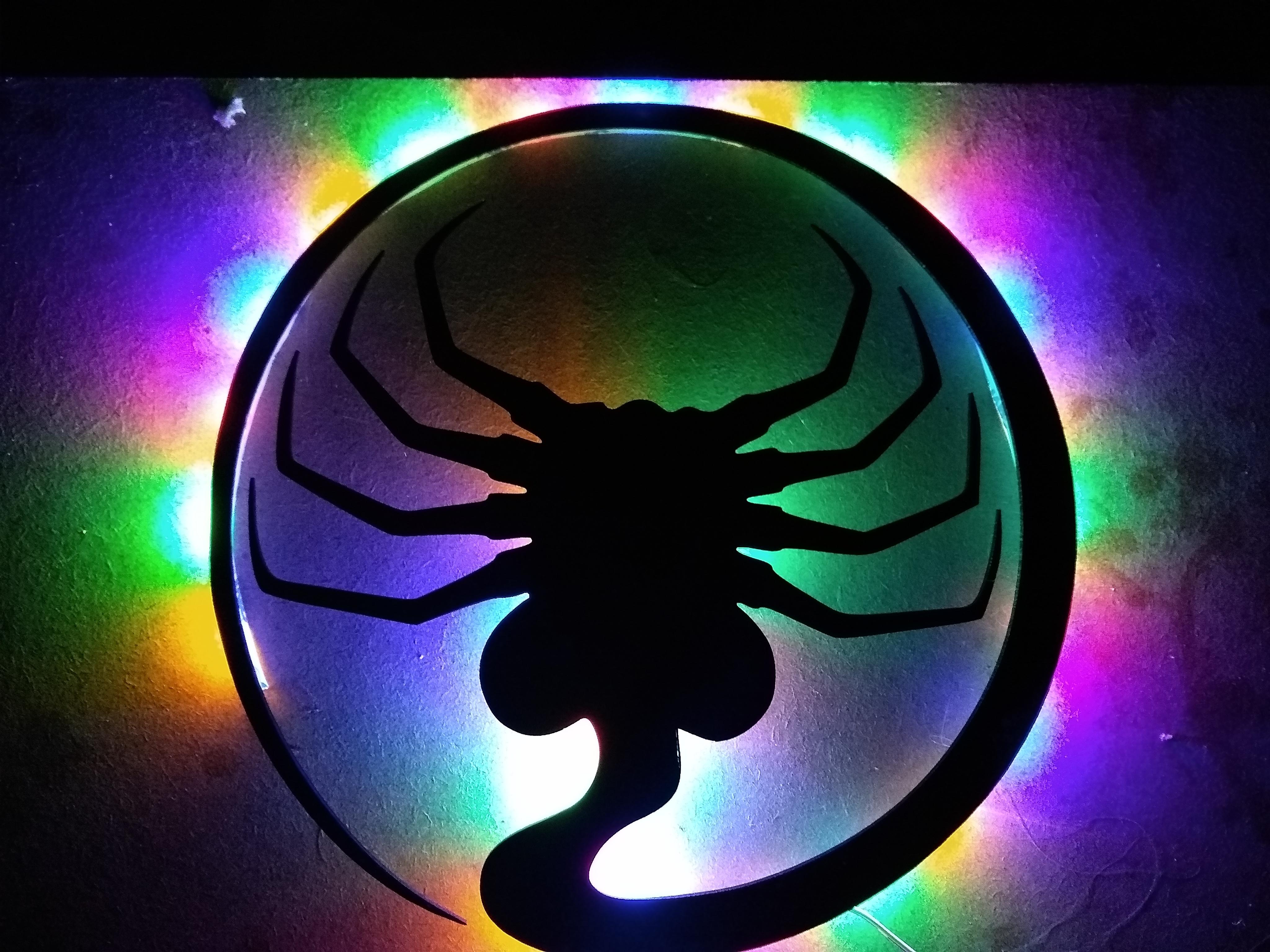 Facehugger wall light I've been working on r/LV426