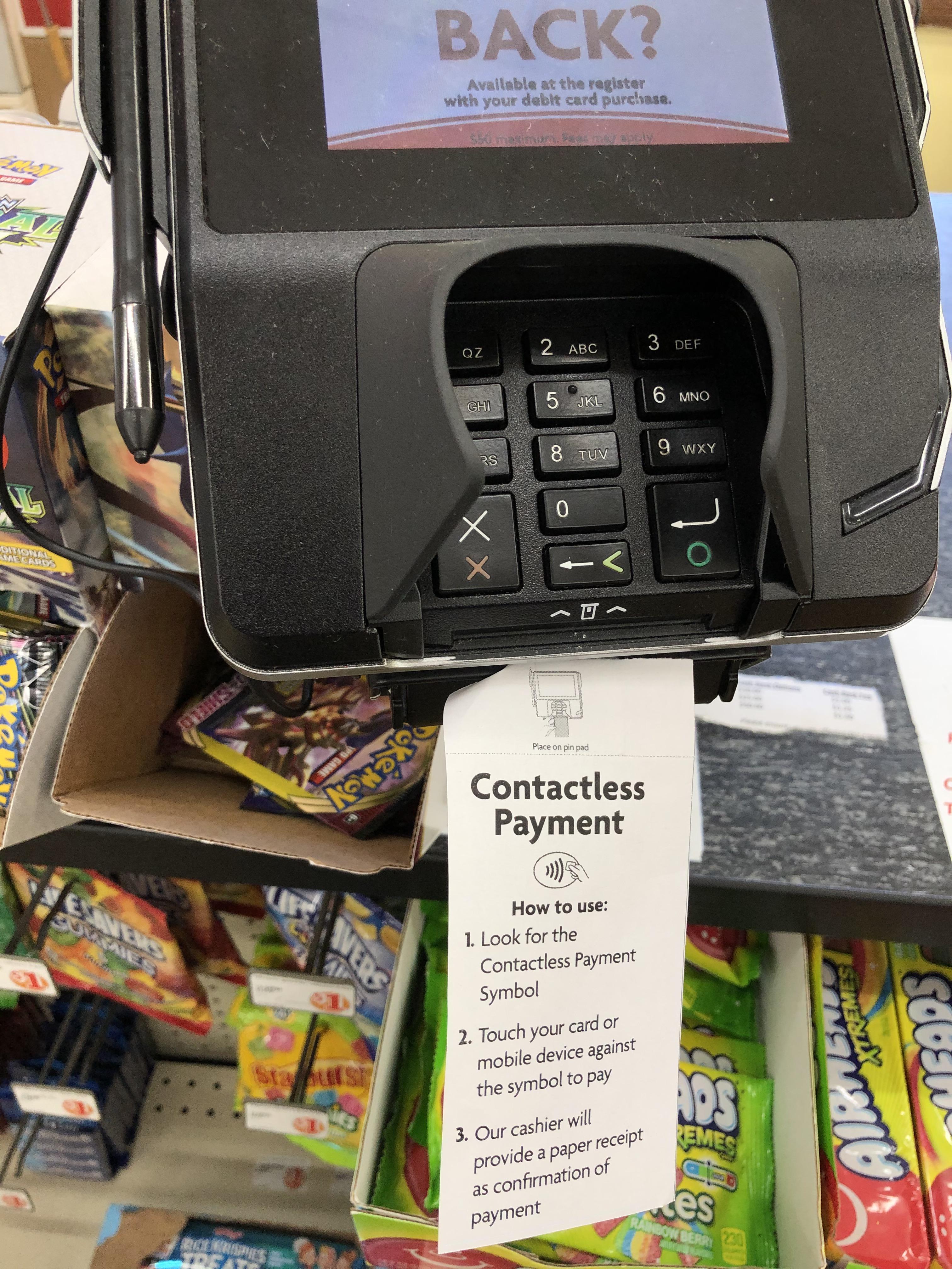 Contactless Payment signage at Family Dollar r/ContactlessCard