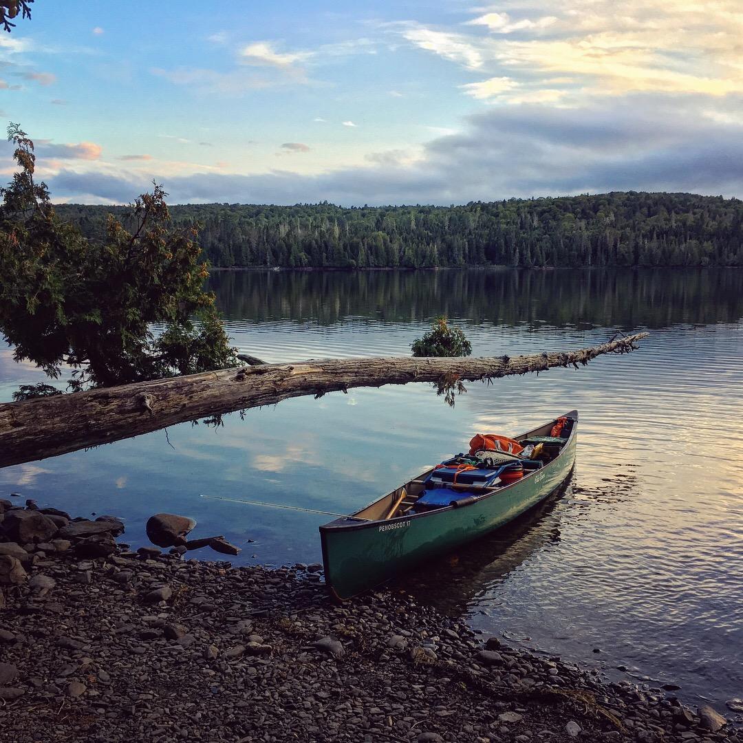 First canoe trip! Floating down the Allagash Wilderness Waterway in