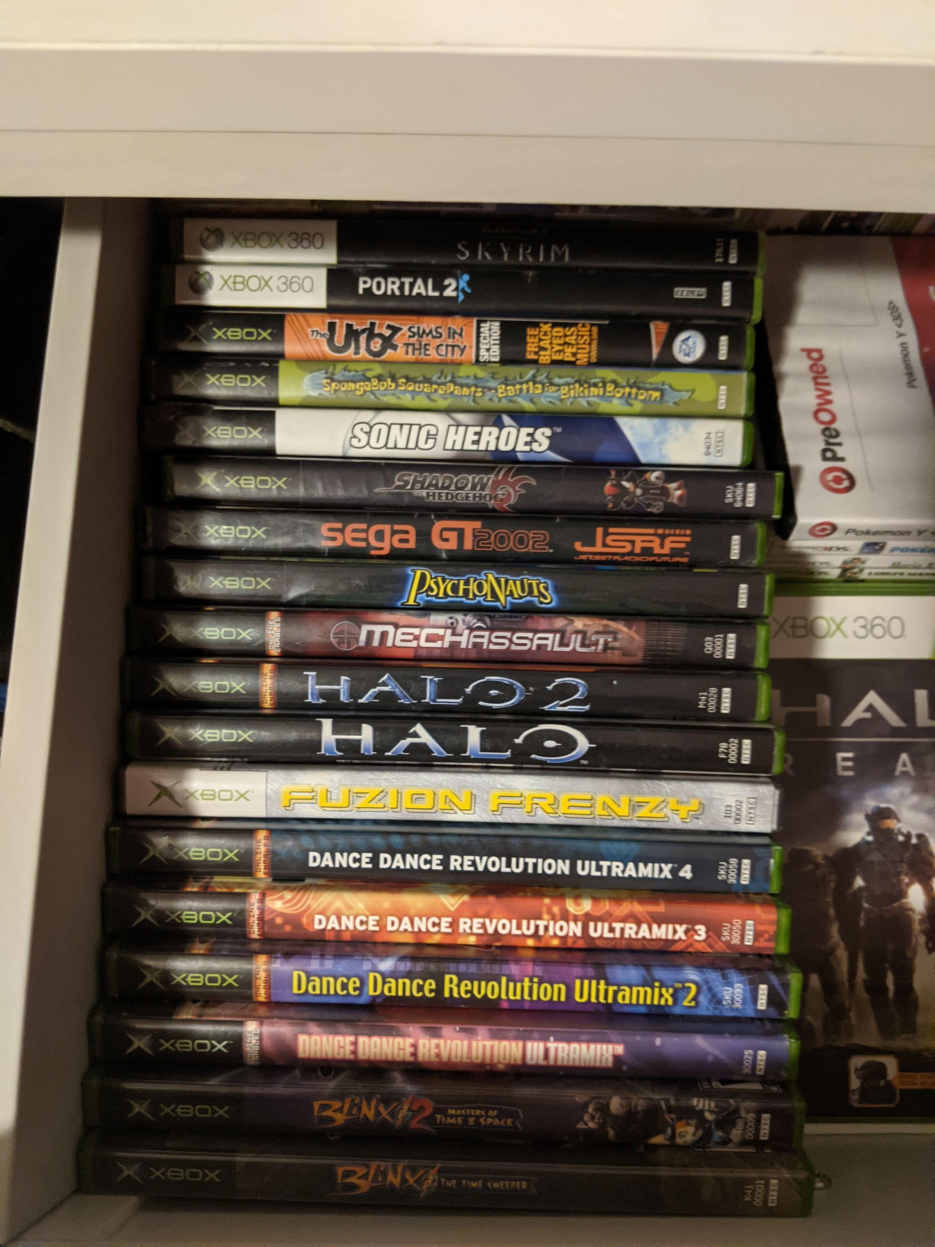Current Xbox game collection! originalxbox