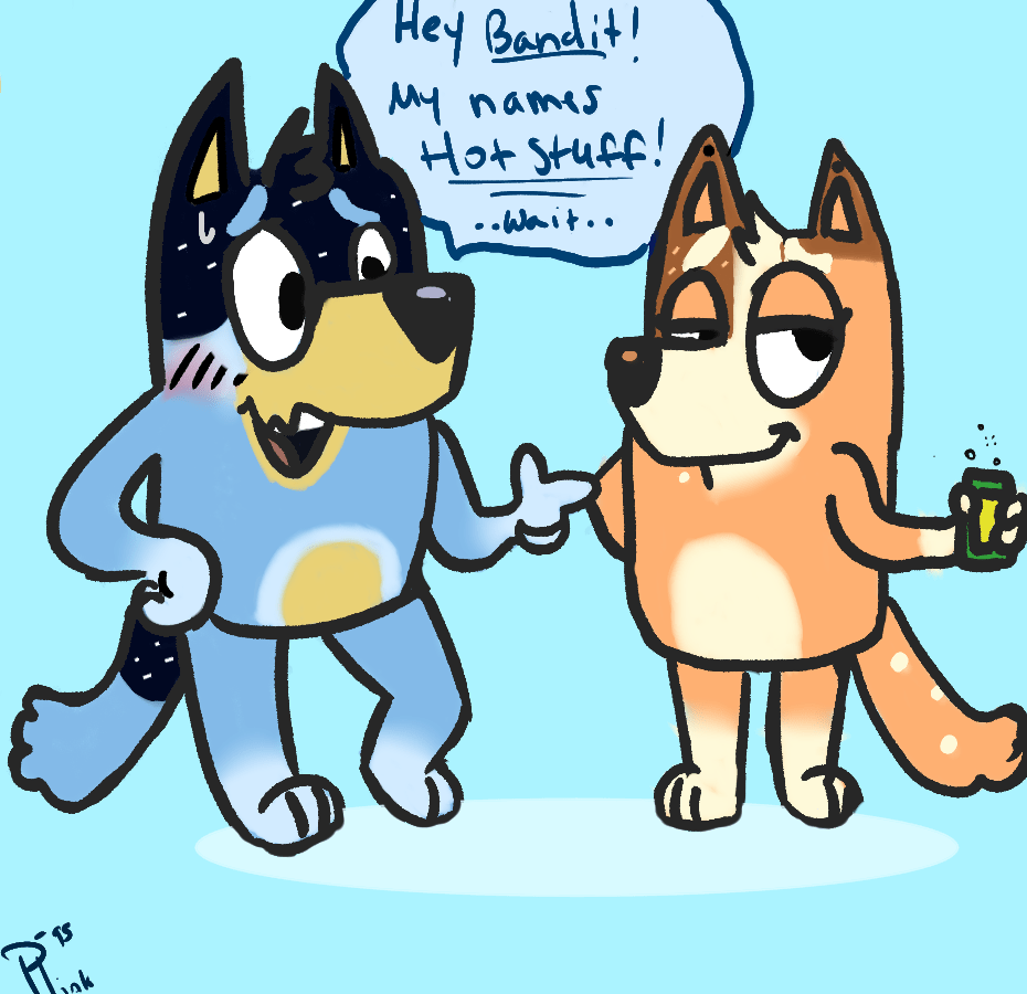 Doodled a younger Bandit and Chili. Couldn't get the mothers day