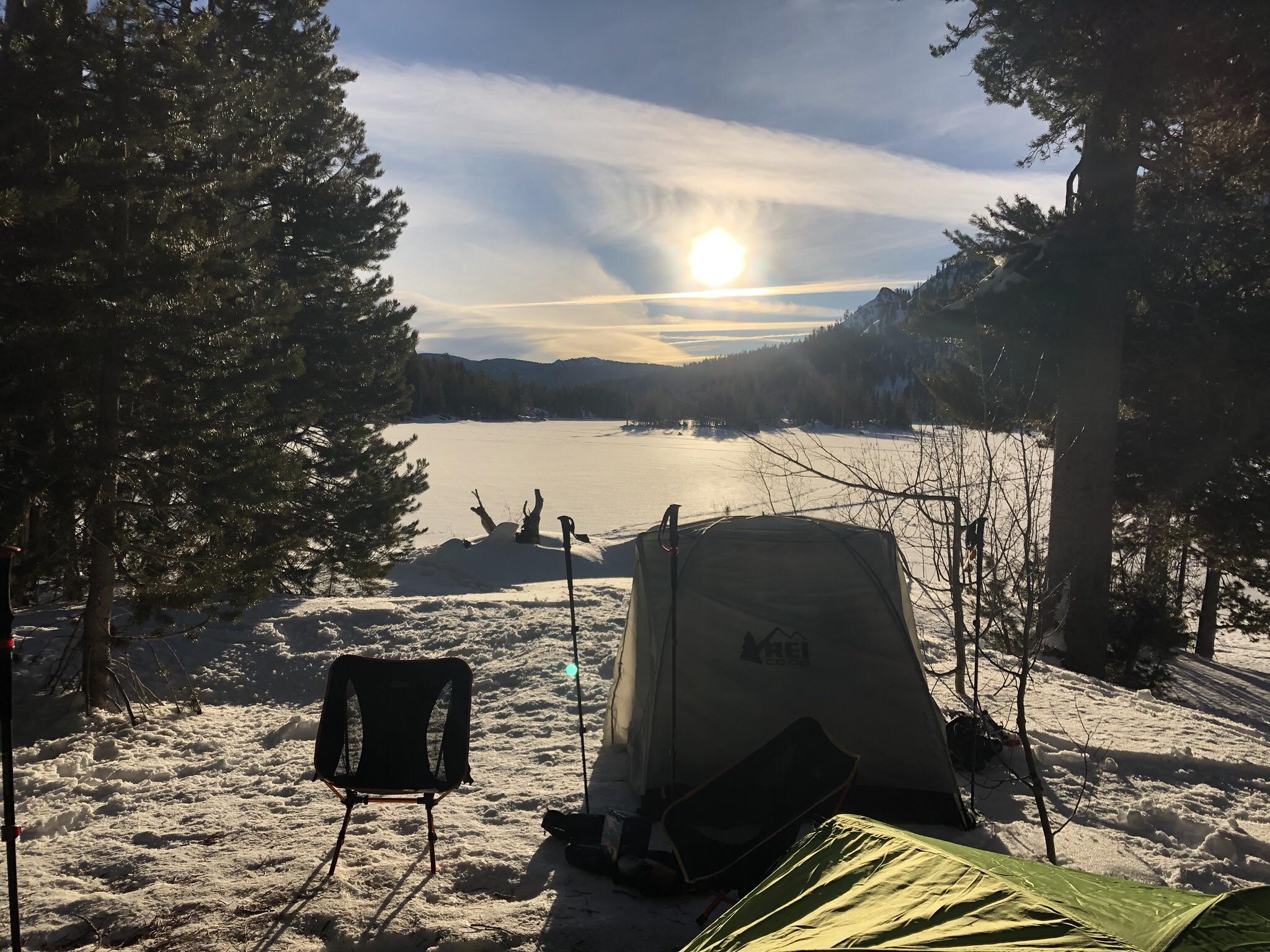 Snow camping desolation wilderness CA r/WildernessBackpacking