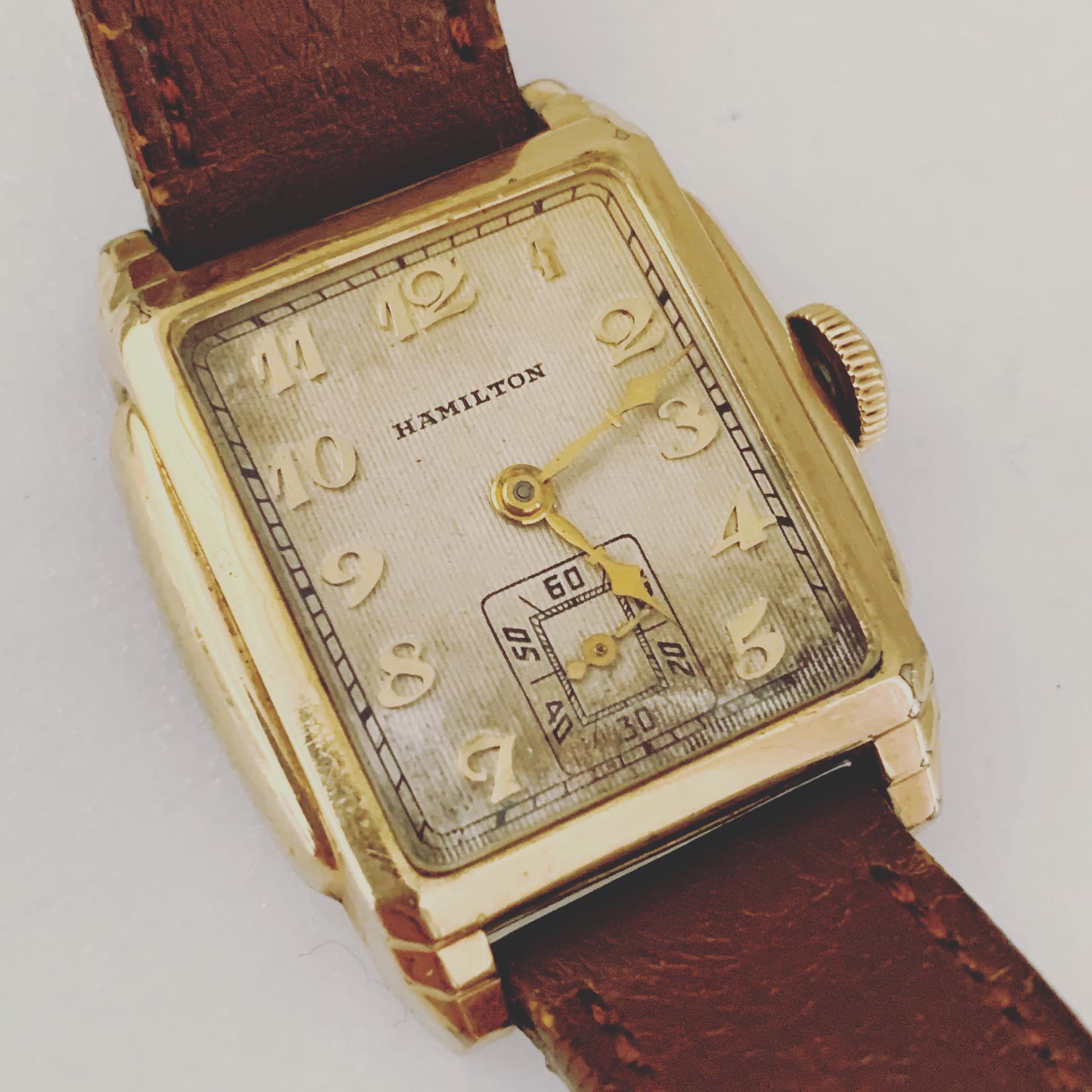 [WTS] Rare 1935 Hamilton Dixon Men’s Tank Watch 10K Gold Filled Case