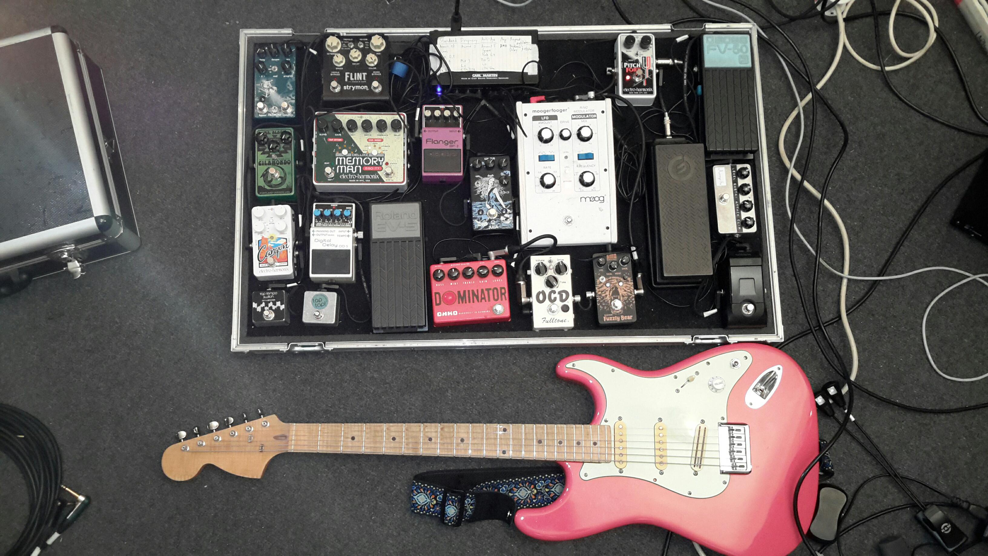 The final(?) form of my noise post math rock pedal board r/guitarpedals