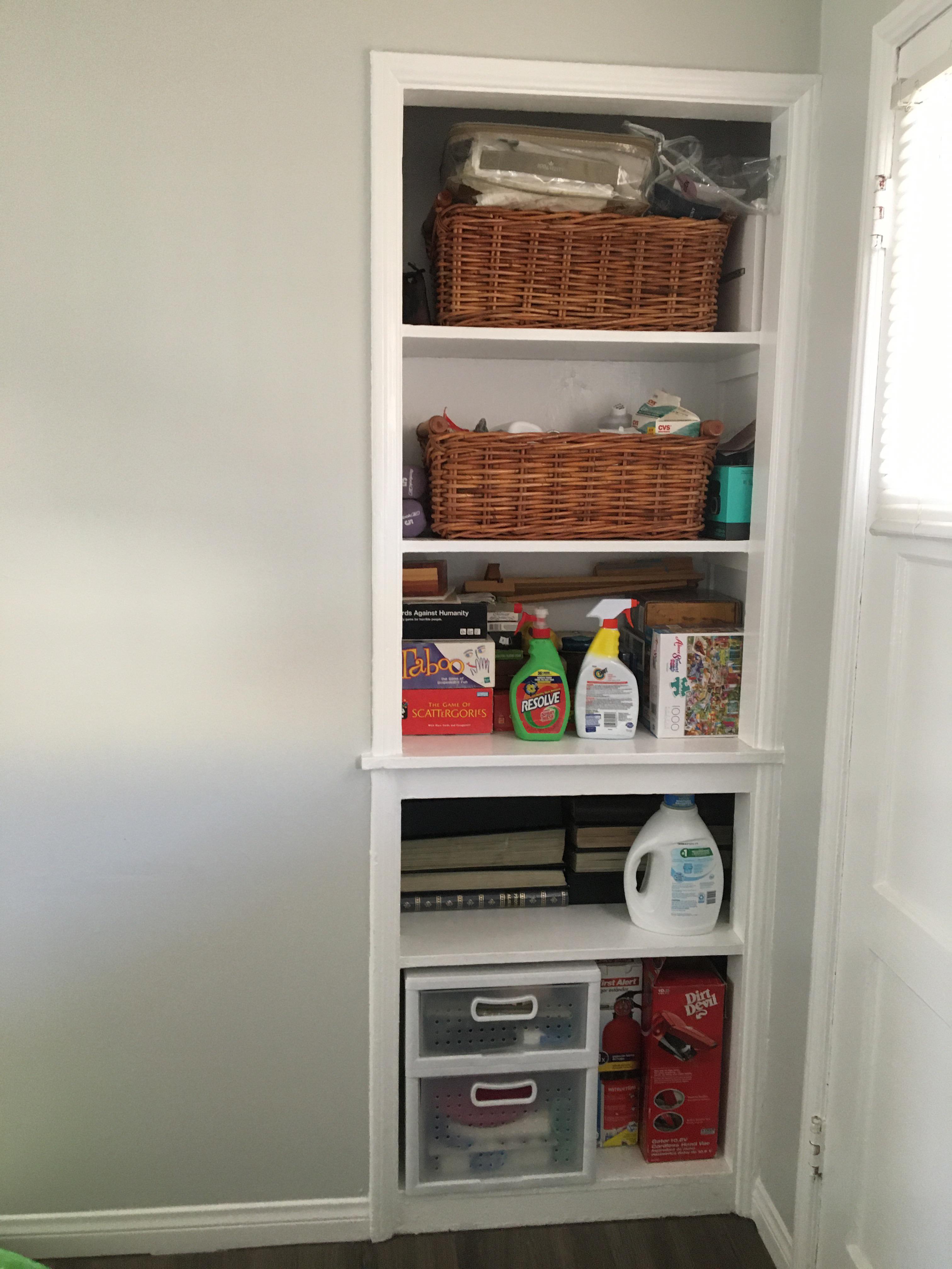 How can I cover these shelves without looking tacky? r/DesignMyRoom