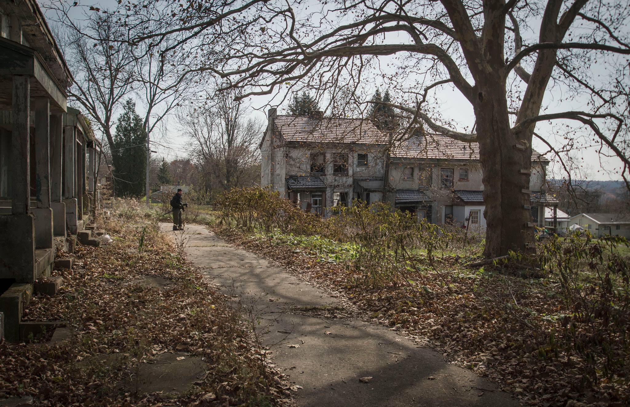 Photo a friend took of me in an abandoned neighborhood in Youngstown