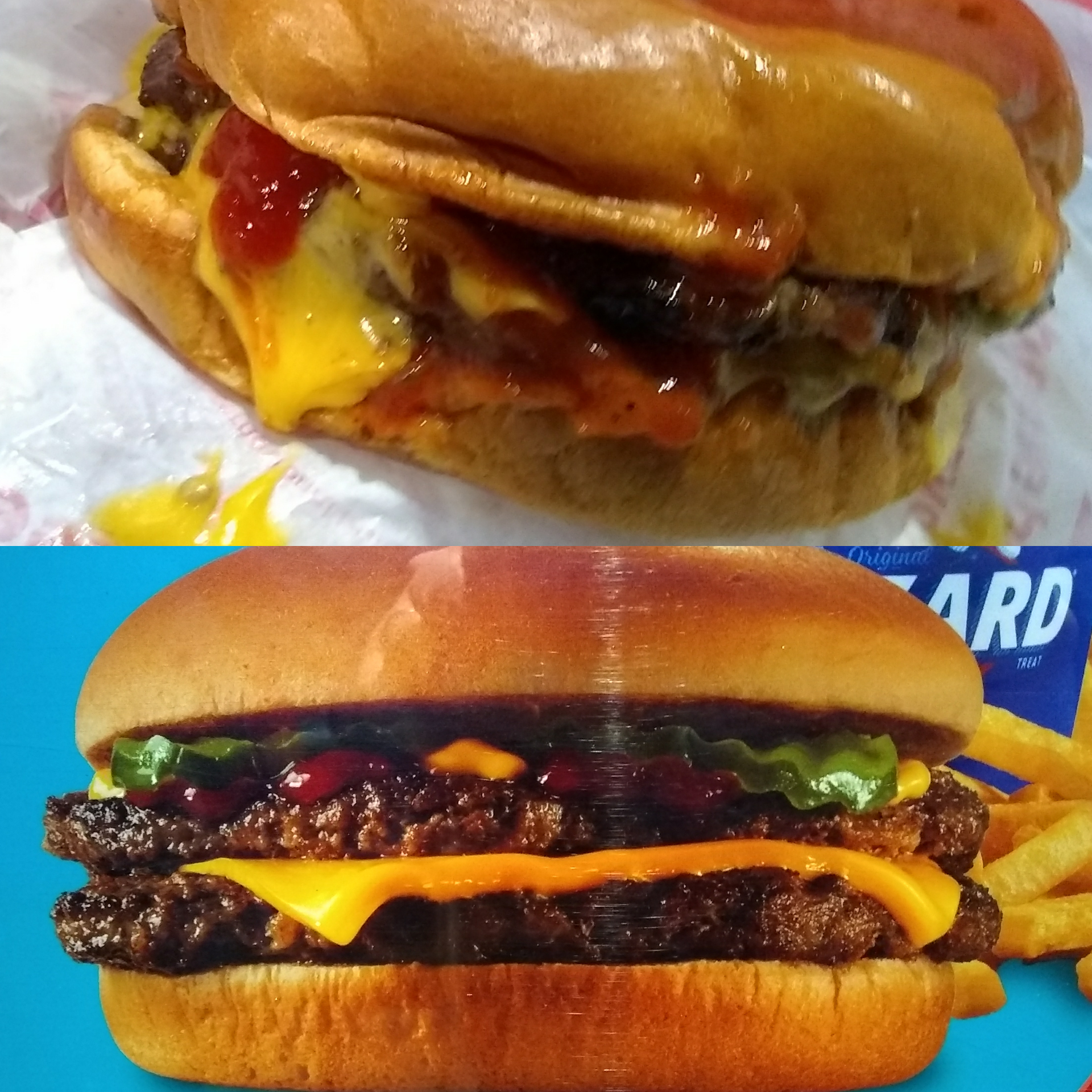 Dairy Queen 1/3 lb. Double Cheeseburger r/ExpectationVsReality