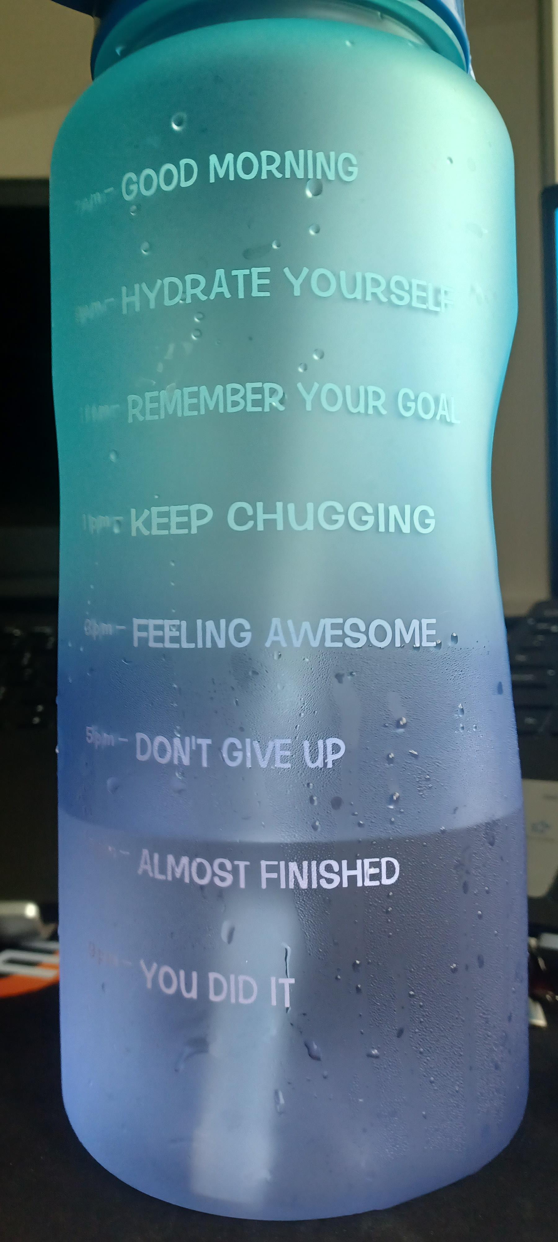 keep chugging homies! (new water jug) r/HydroHomies