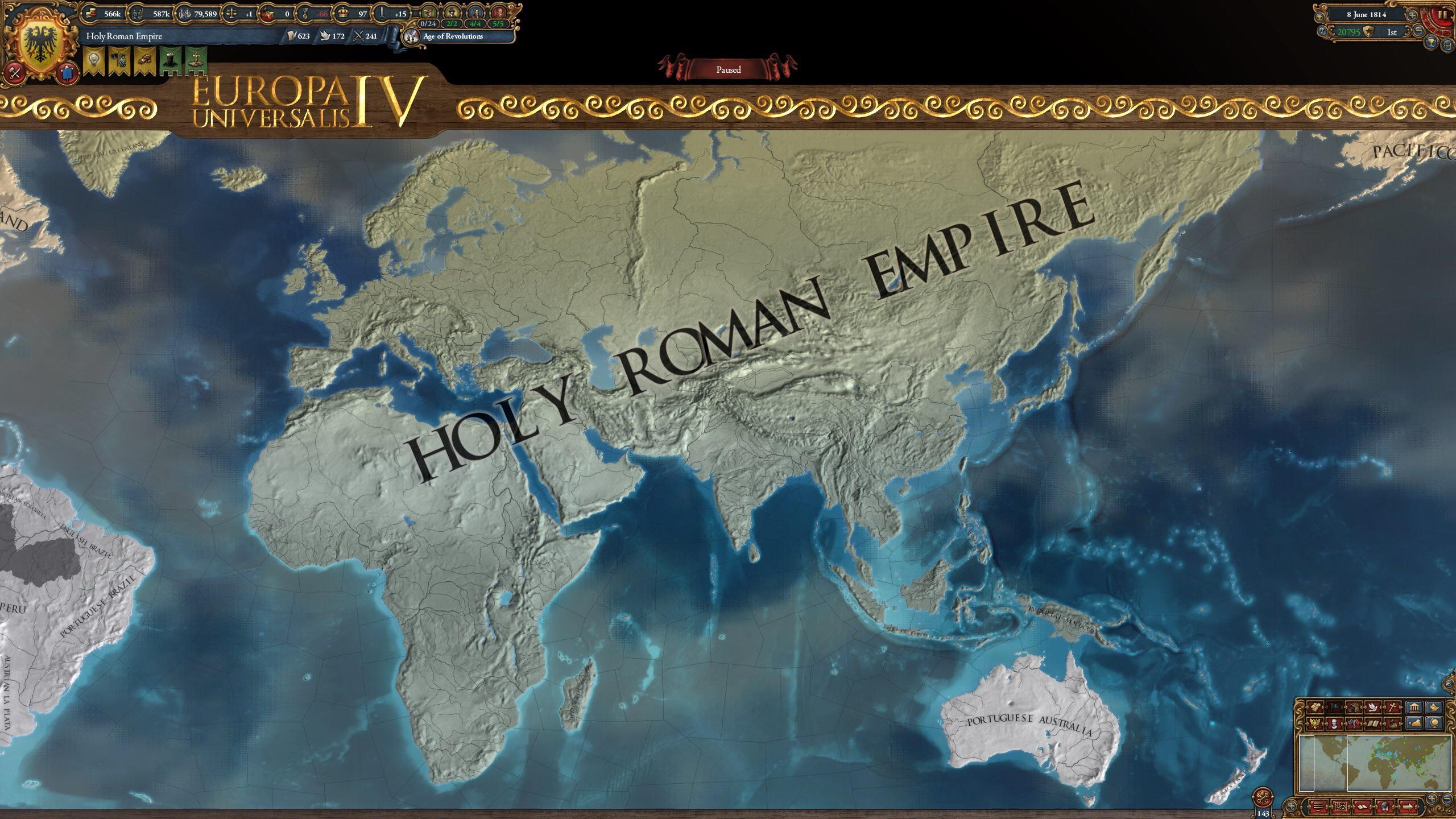 Finally got my first world conquest! r/eu4