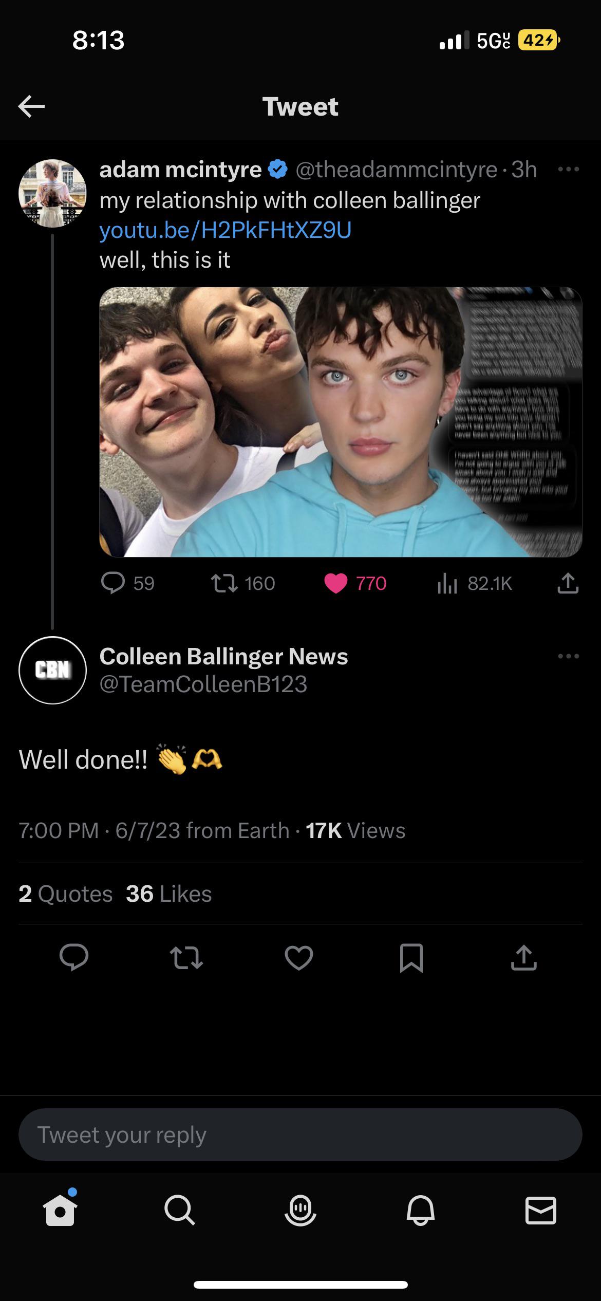 Colleen Ballinger Erik Reddit