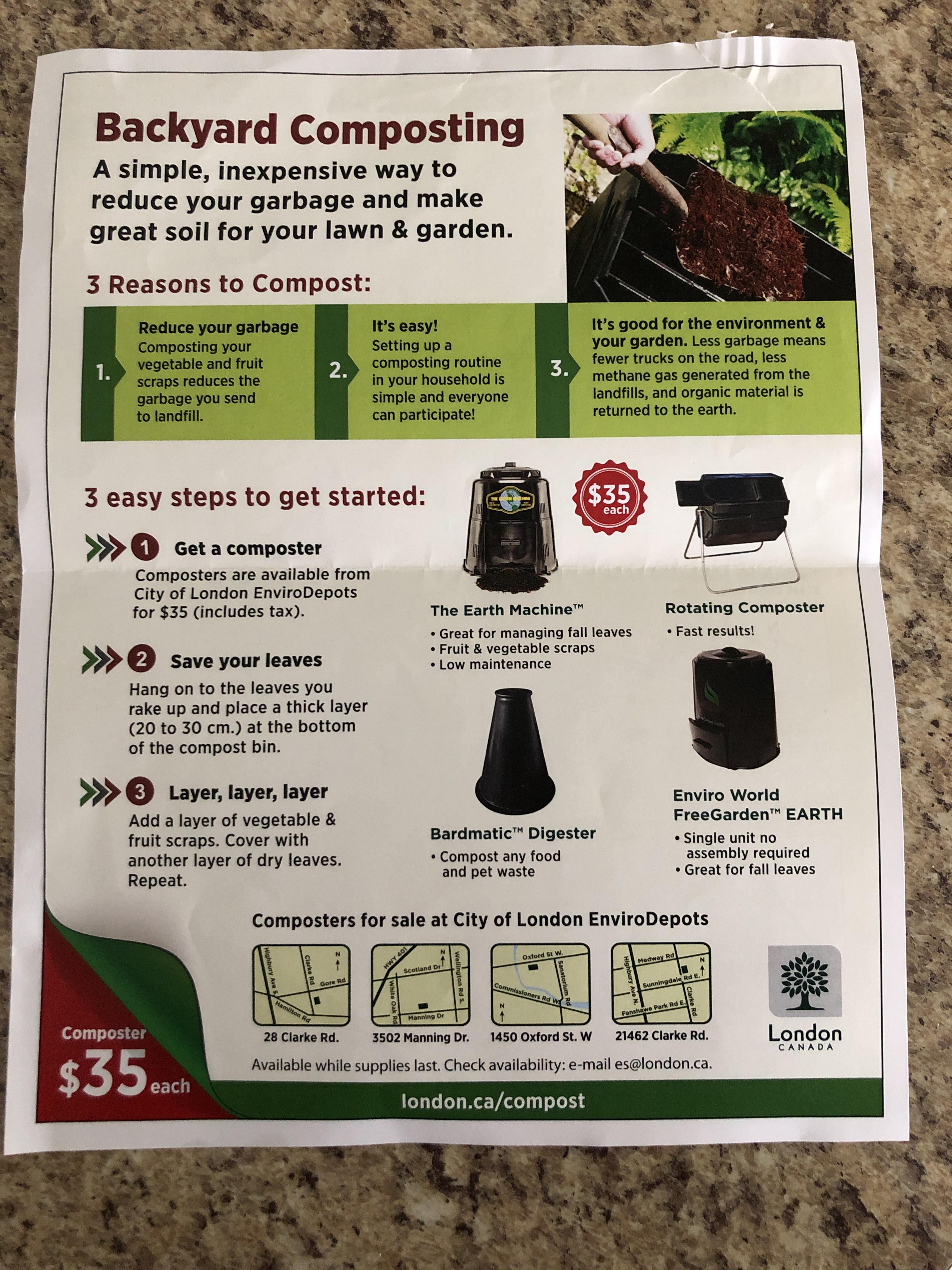 PSA London is selling compost bins for only 35! r/londonontario