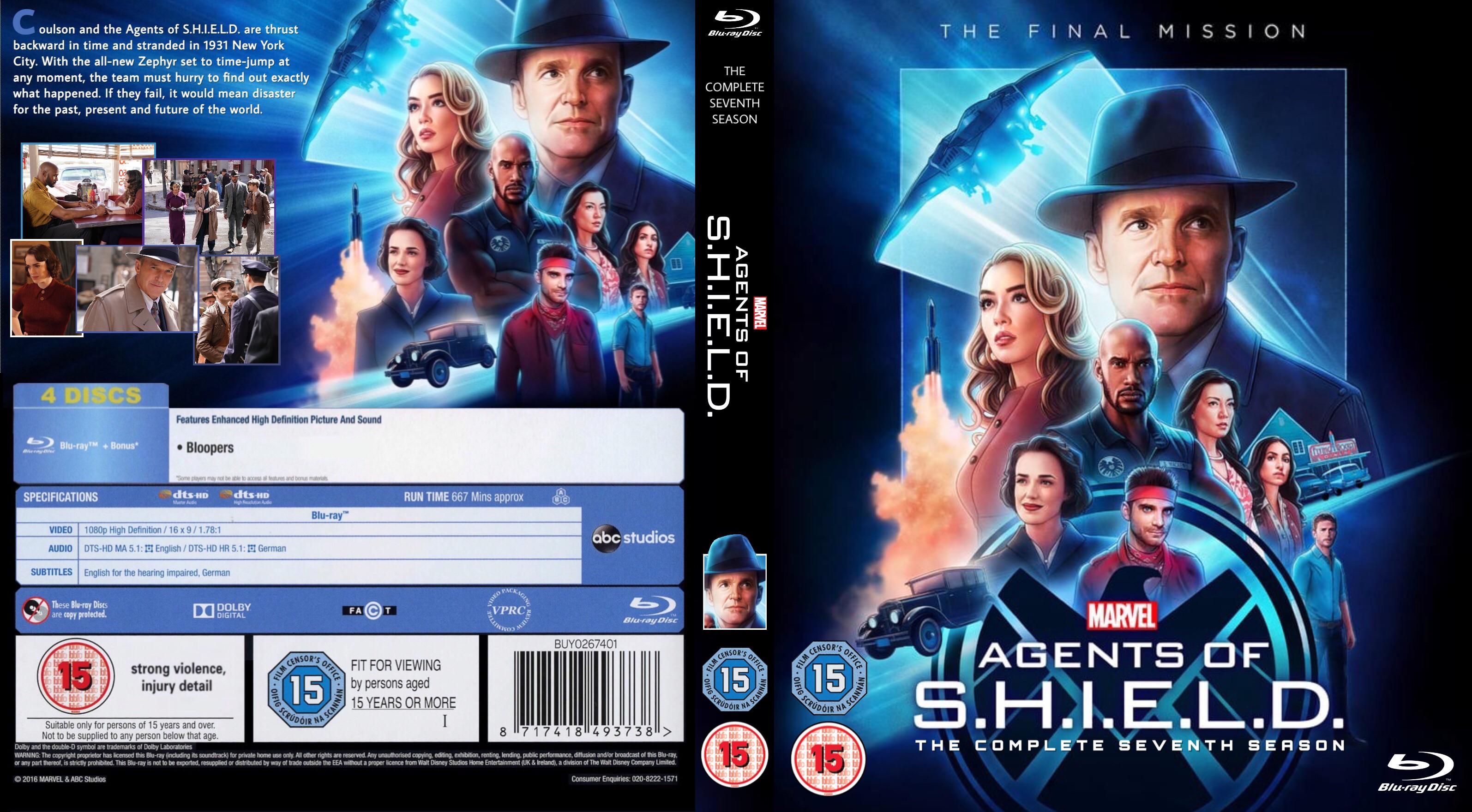 My custom made Agents Of Shield season 7 Bluray cover r/marvelstudios