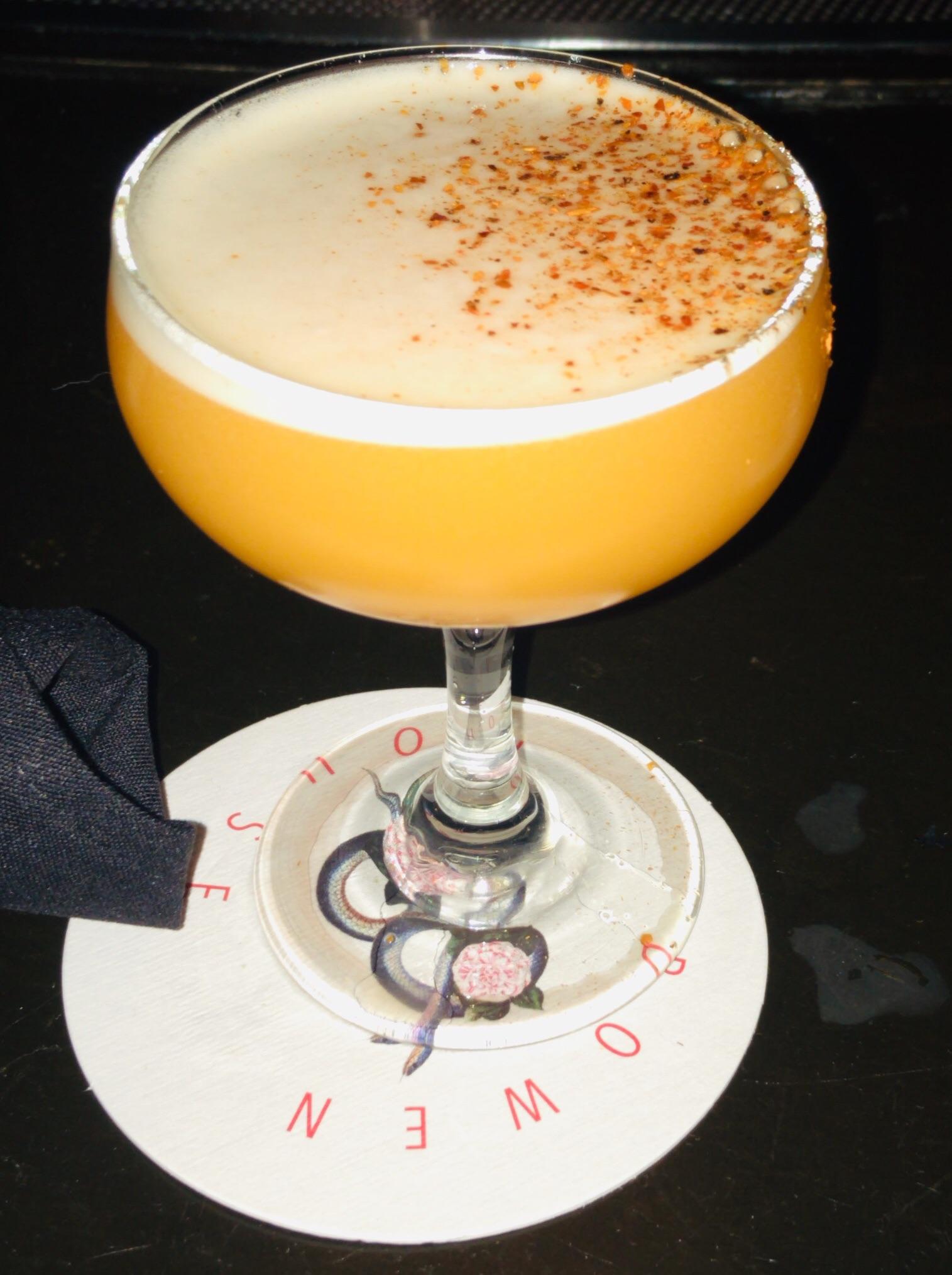 Fuego del Sol Ghost Tequila, sweet mini peppers (cold infusion syrup