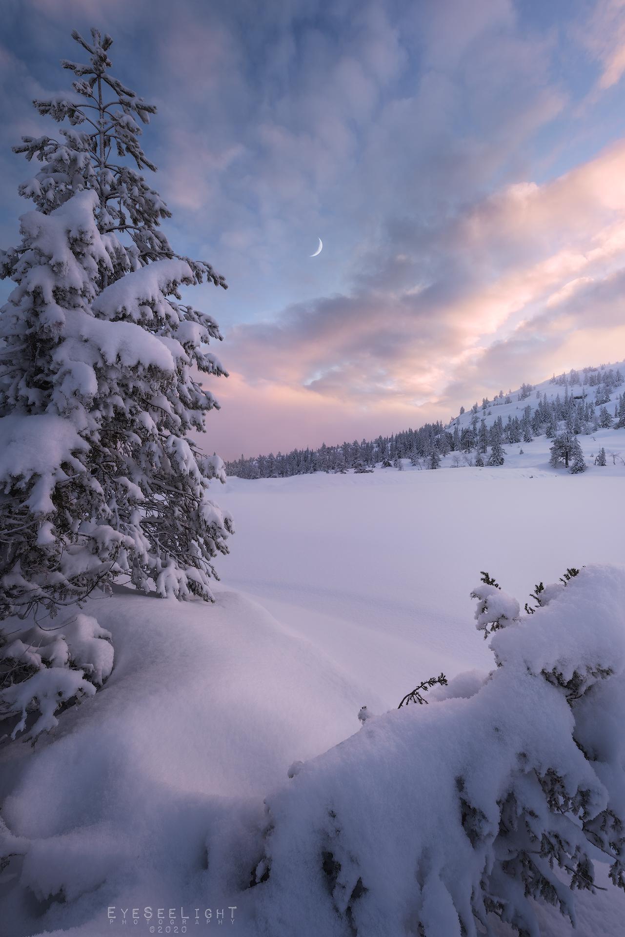 Winter sunrises in Norway can be utterly amazing, Kongsberg, Viken