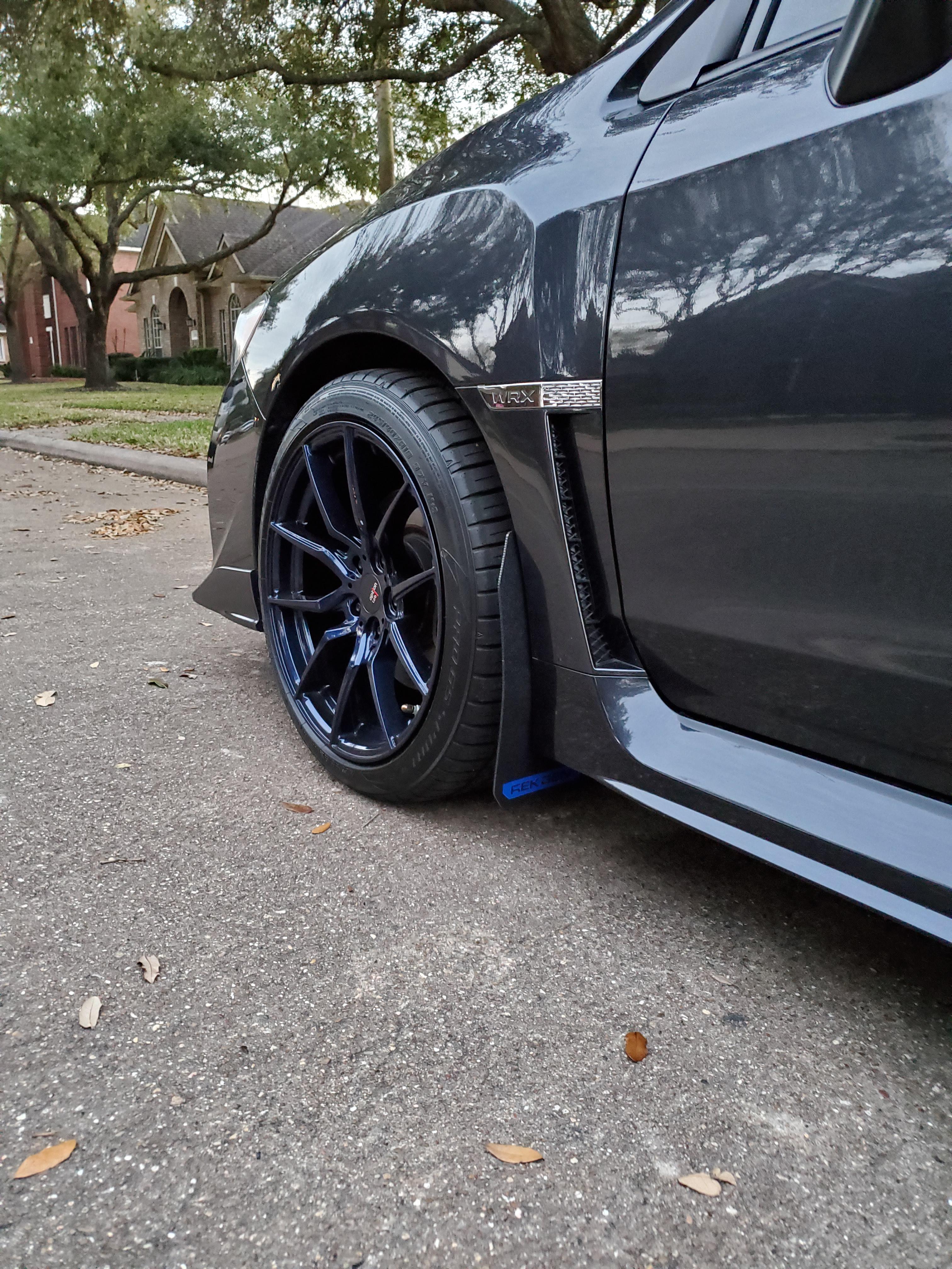Rekgen mud flaps installed today r/WRX