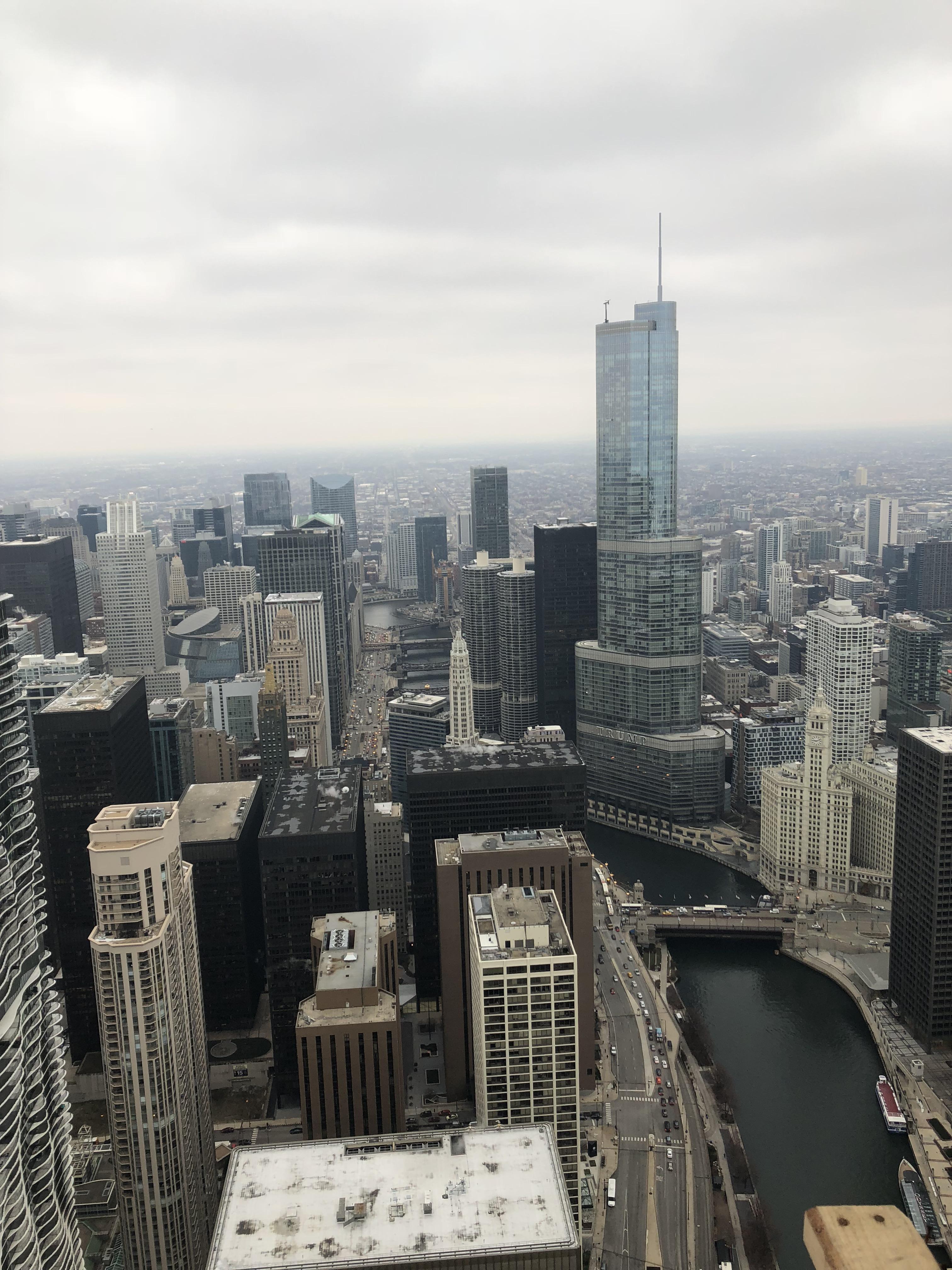 View from the top floor of the Wanda vista , now the 3rd tallest